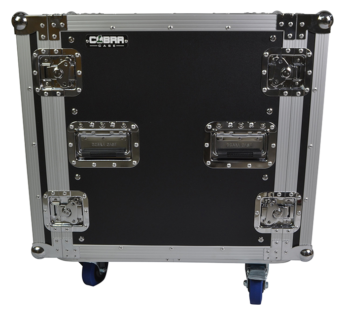 12U Rack Flightcase on Casters (520mm Deep)