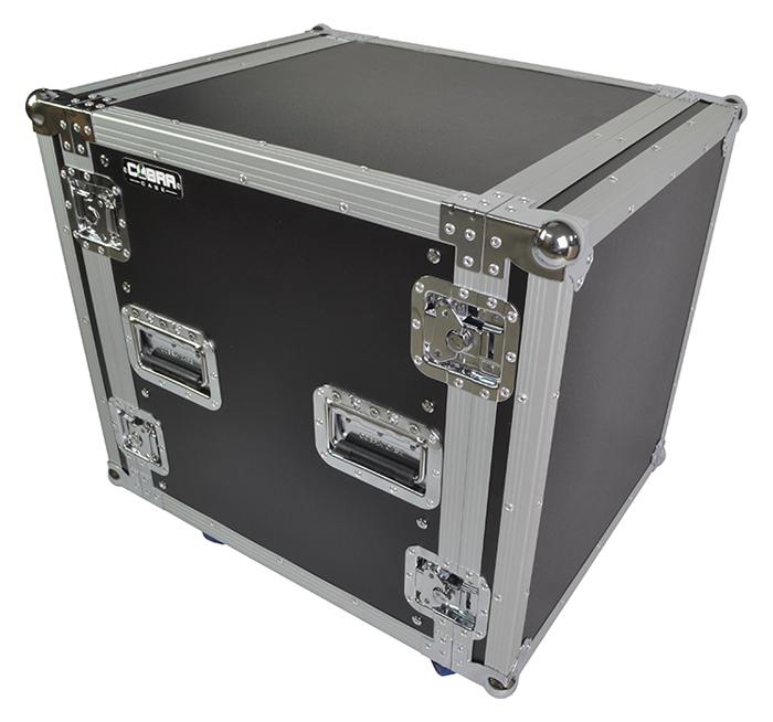 12U Rack Flightcase on Casters (520mm Deep)