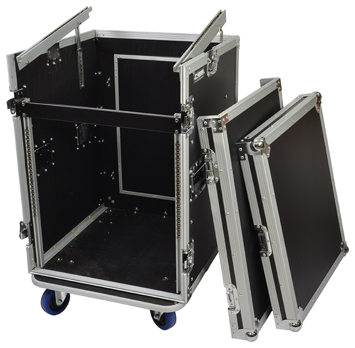 10U (top) + 12U (rack) Rack Flightcase
