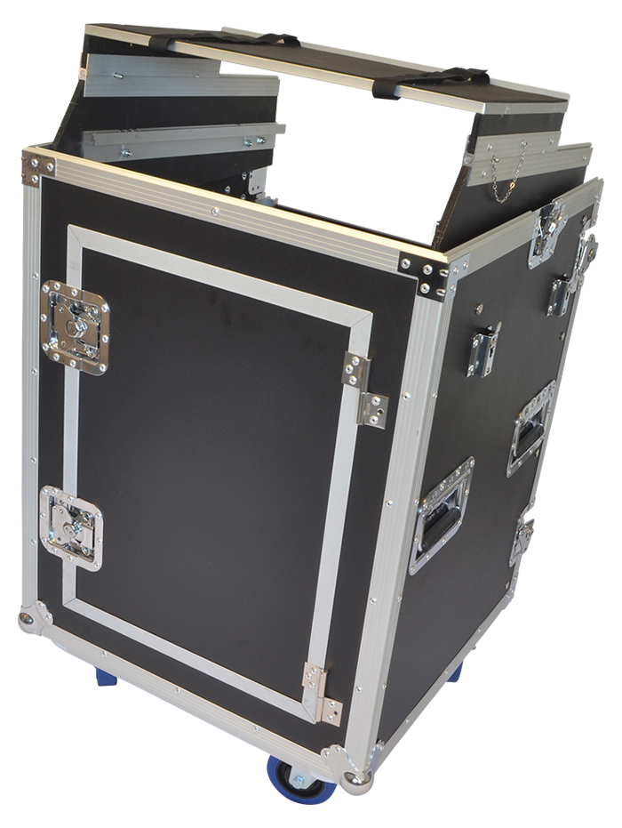 12U + 10U Rack Case w/Laptop Shelf