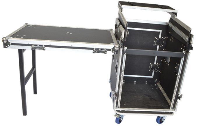 16U + 10U Rack w/Laptop Shelf & Table