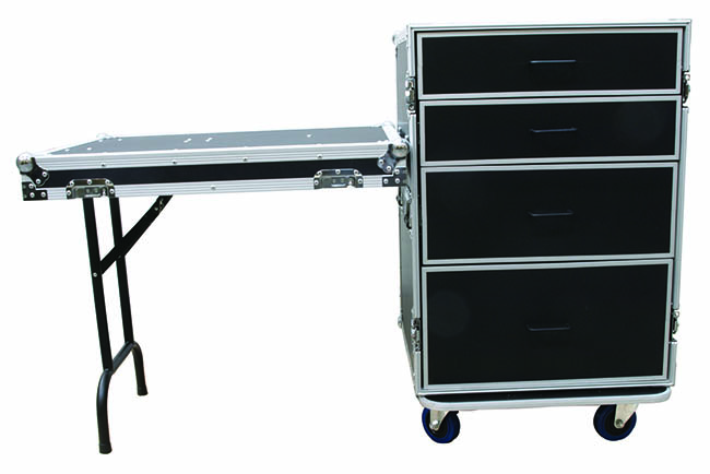 Universal Rack Draw Flightcase w/Table