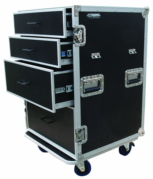 Universal Rack Draw Flightcase w/Table