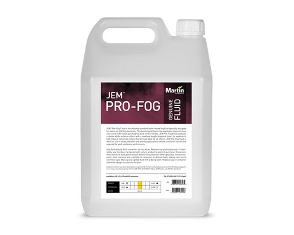 JEM ProFog Water-Based Fog Fluid (5L)