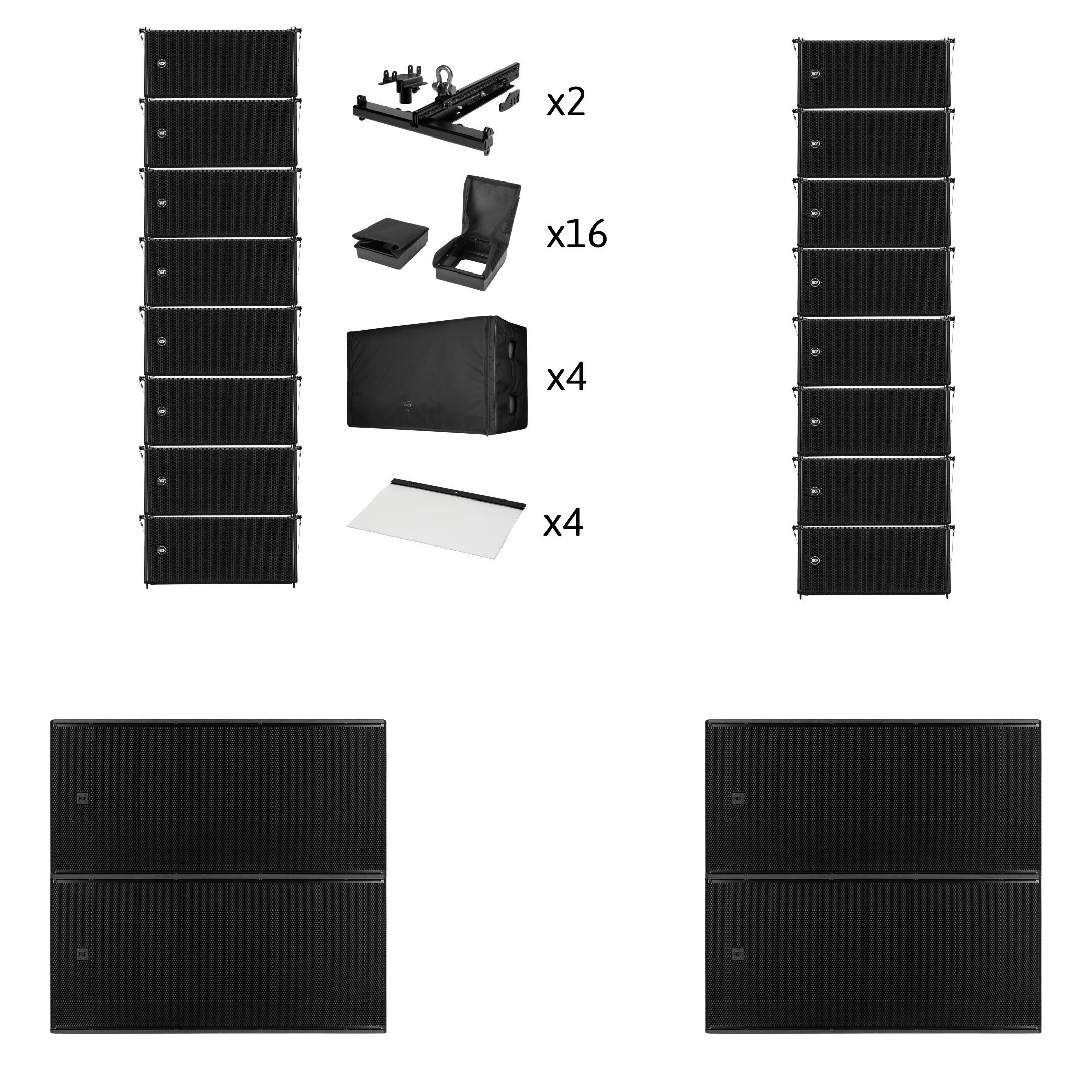 RCF HDL6A Line Array System 2.0