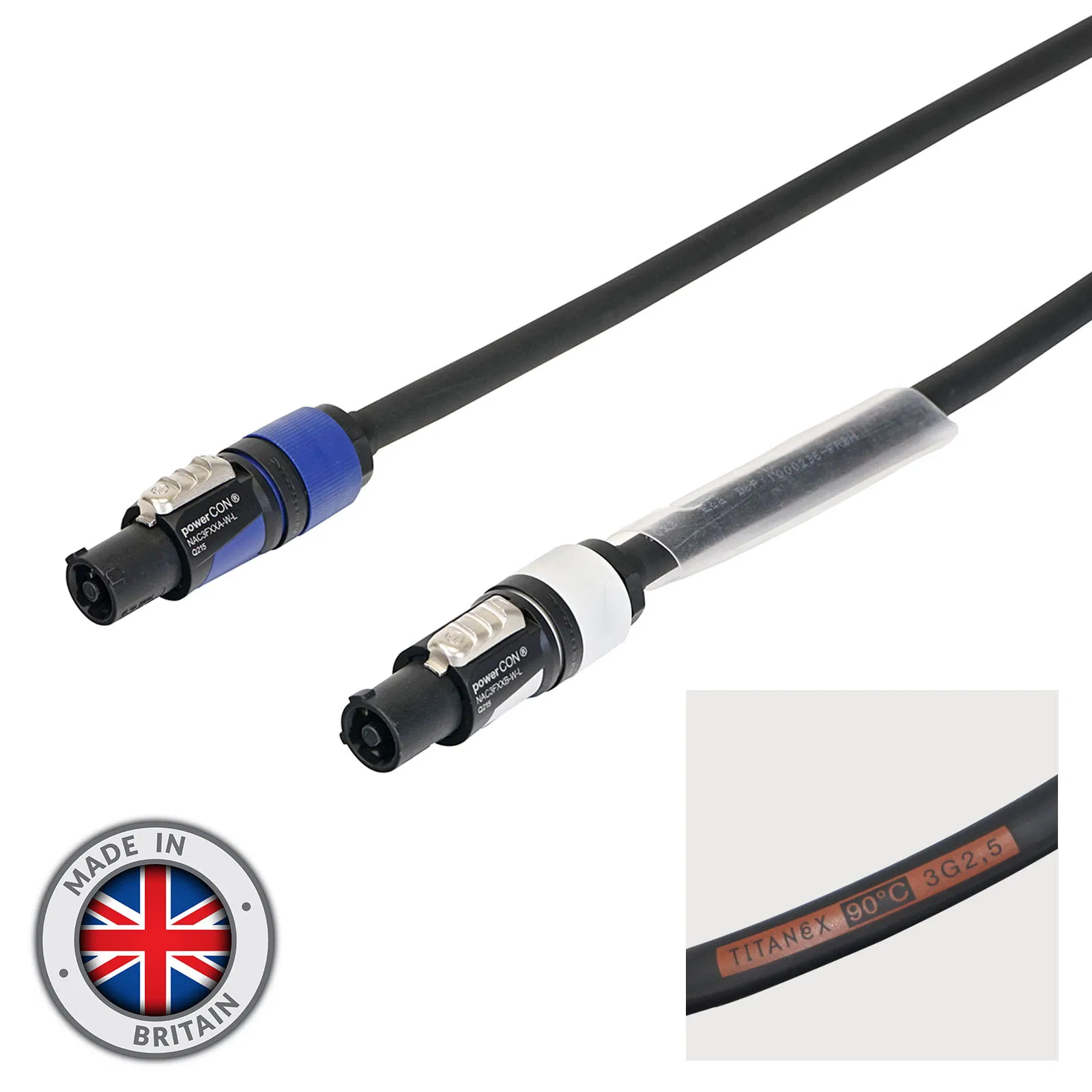 Neutrik powerCON Link Cable - H07RN-F