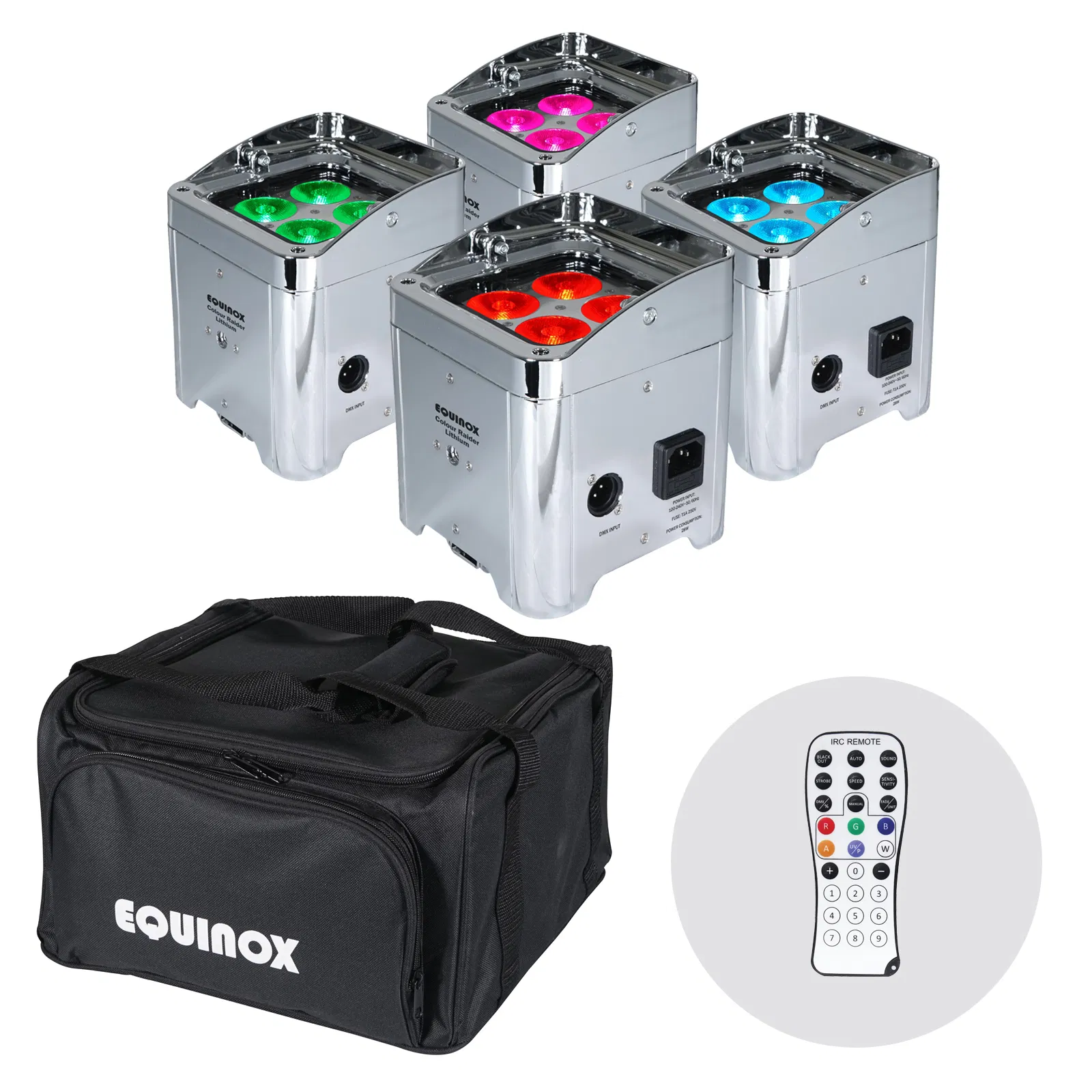 Colour Raider Lithium Battery Uplighter Pack