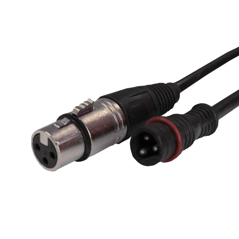 1m DMX XLR 3-Pin Female – Hydralock DMX Male Cable
