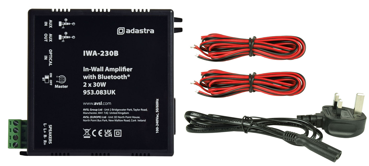 Adastra IWA-230B In Wall Amplifier With Bluetooth