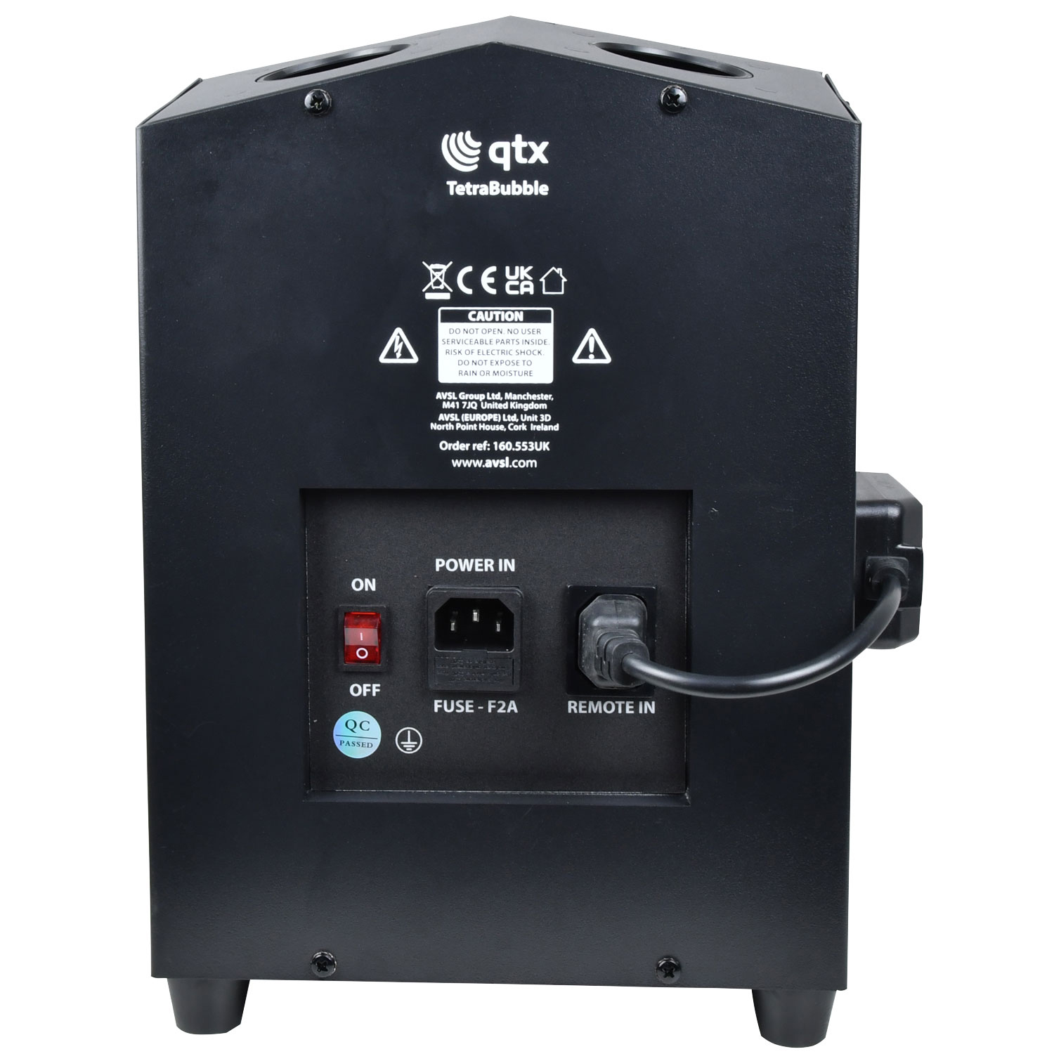 QTX Tetra Bubble 4-Wheel Bubble Machine