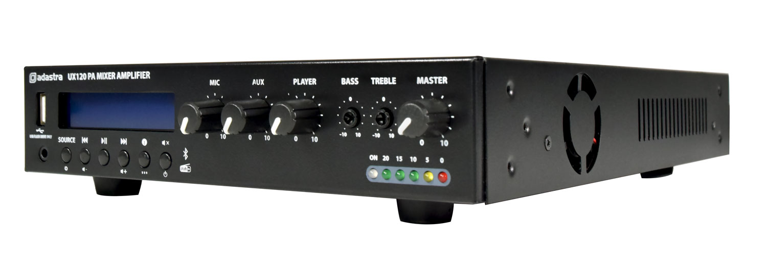 UX Series Compact 100V Mixer-Amplifiers
