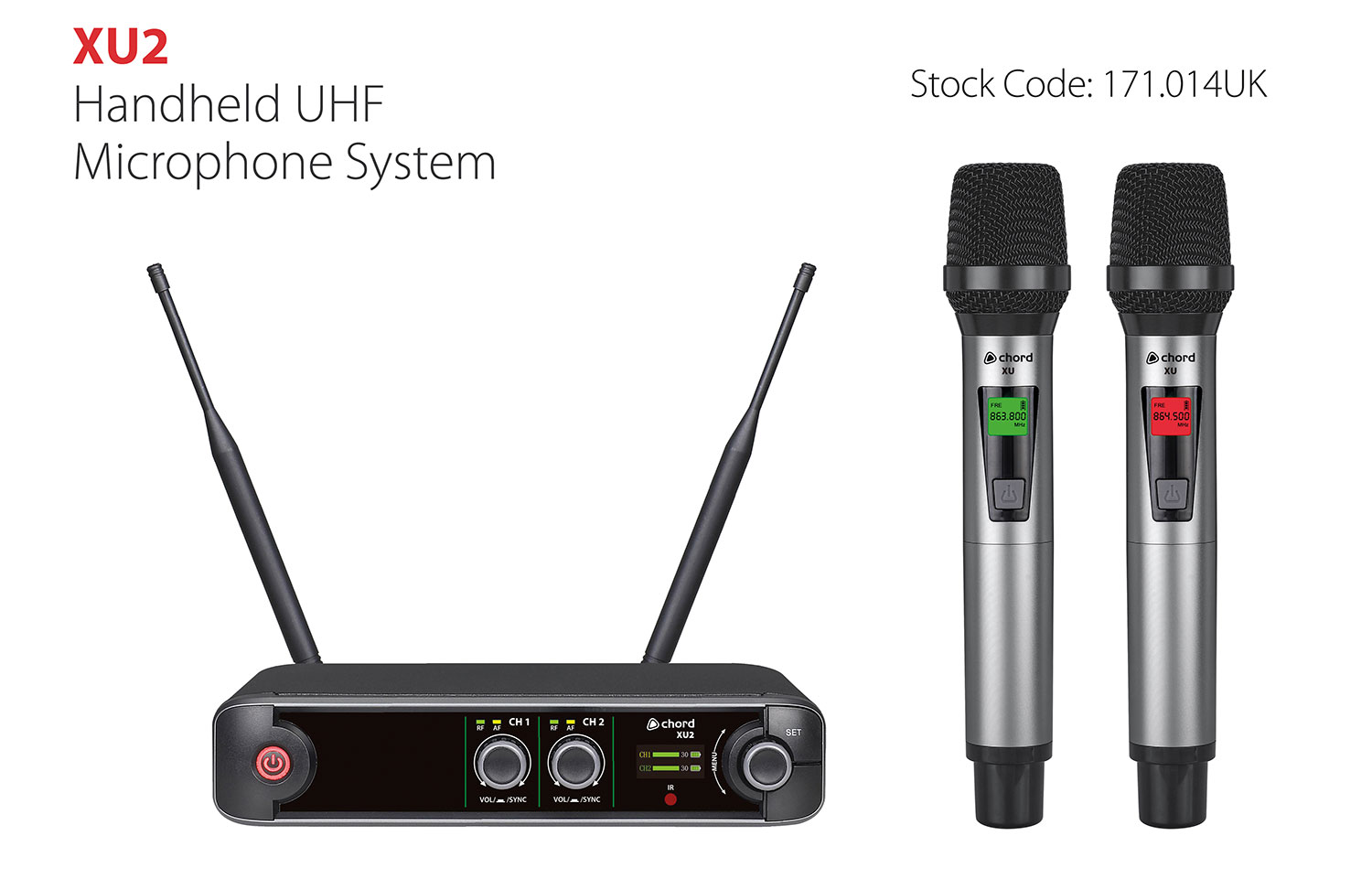 Chord XU2 Handheld Wireless Microphone System