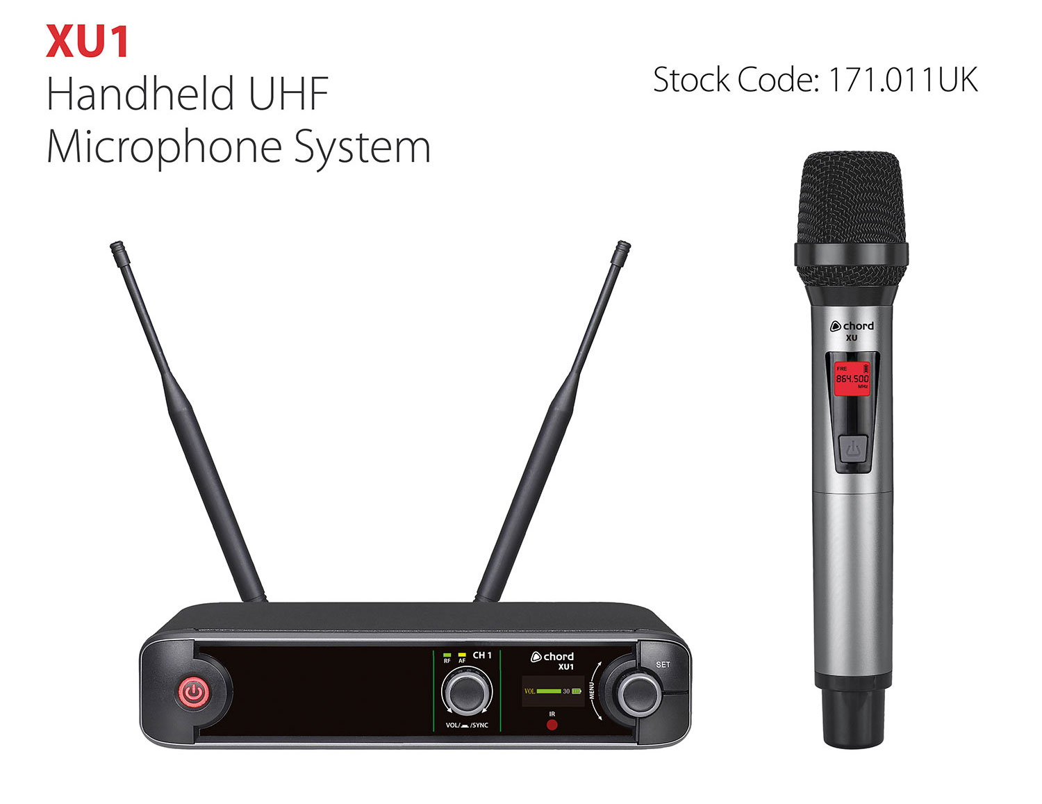 Chord XU1 Handheld Wireless Microphone System