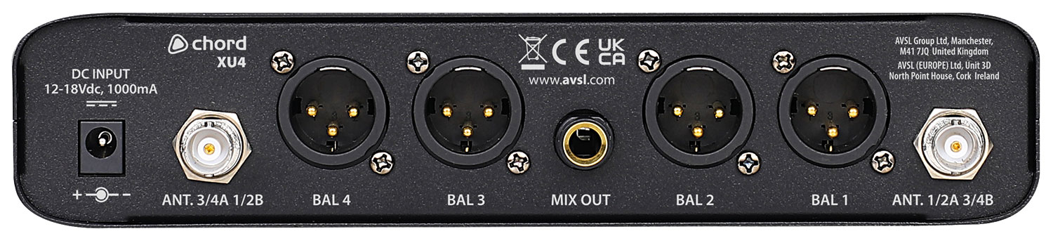 Chord XU4 Lavalier/Headset Wireless Microphone System