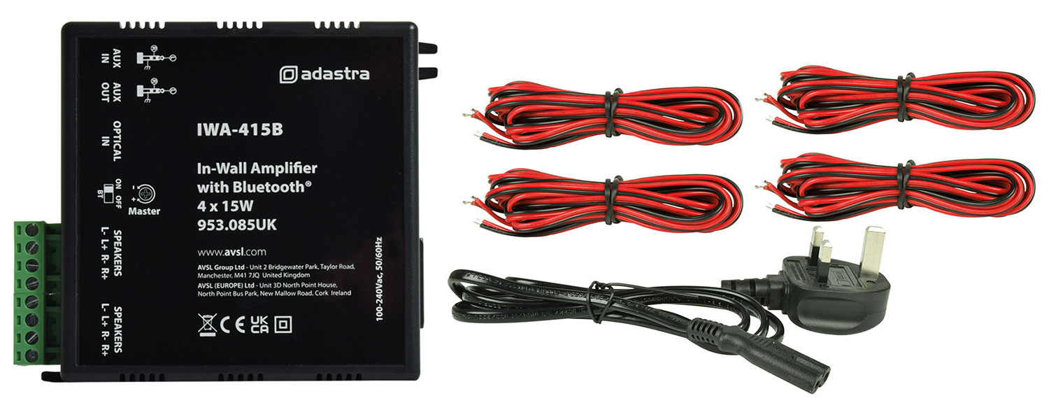 Adastra IWA-415B In Wall Amplifier With Bluetooth