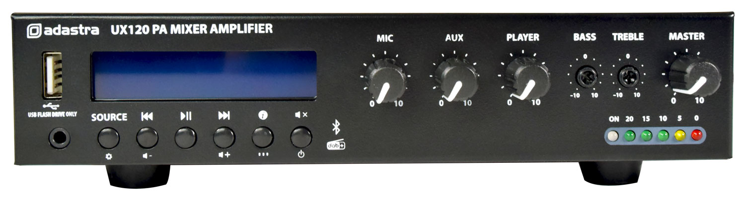 UX Series Compact 100V Mixer-Amplifiers