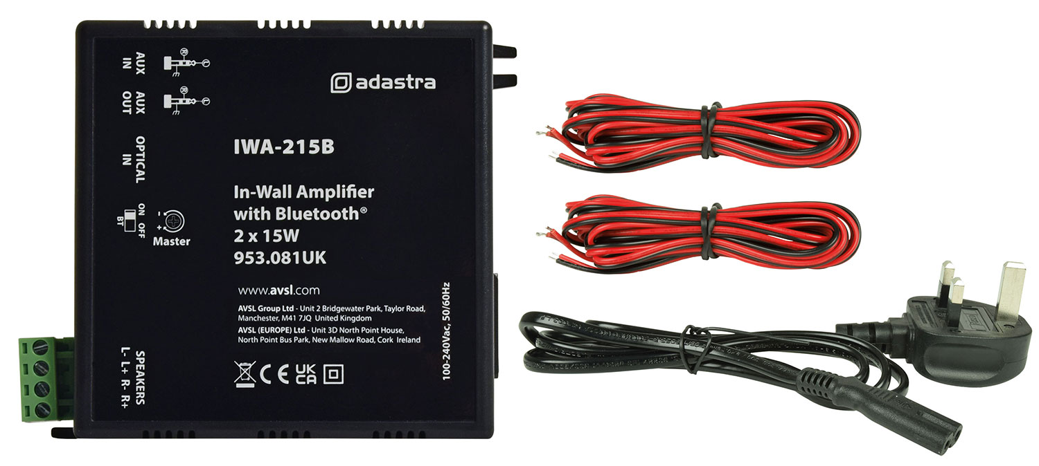 Adastra IWA-215B In Wall Amplifier With Bluetooth