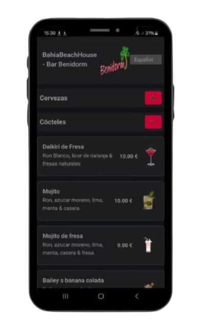 Menu QR Digital (Bar o Restaurante)