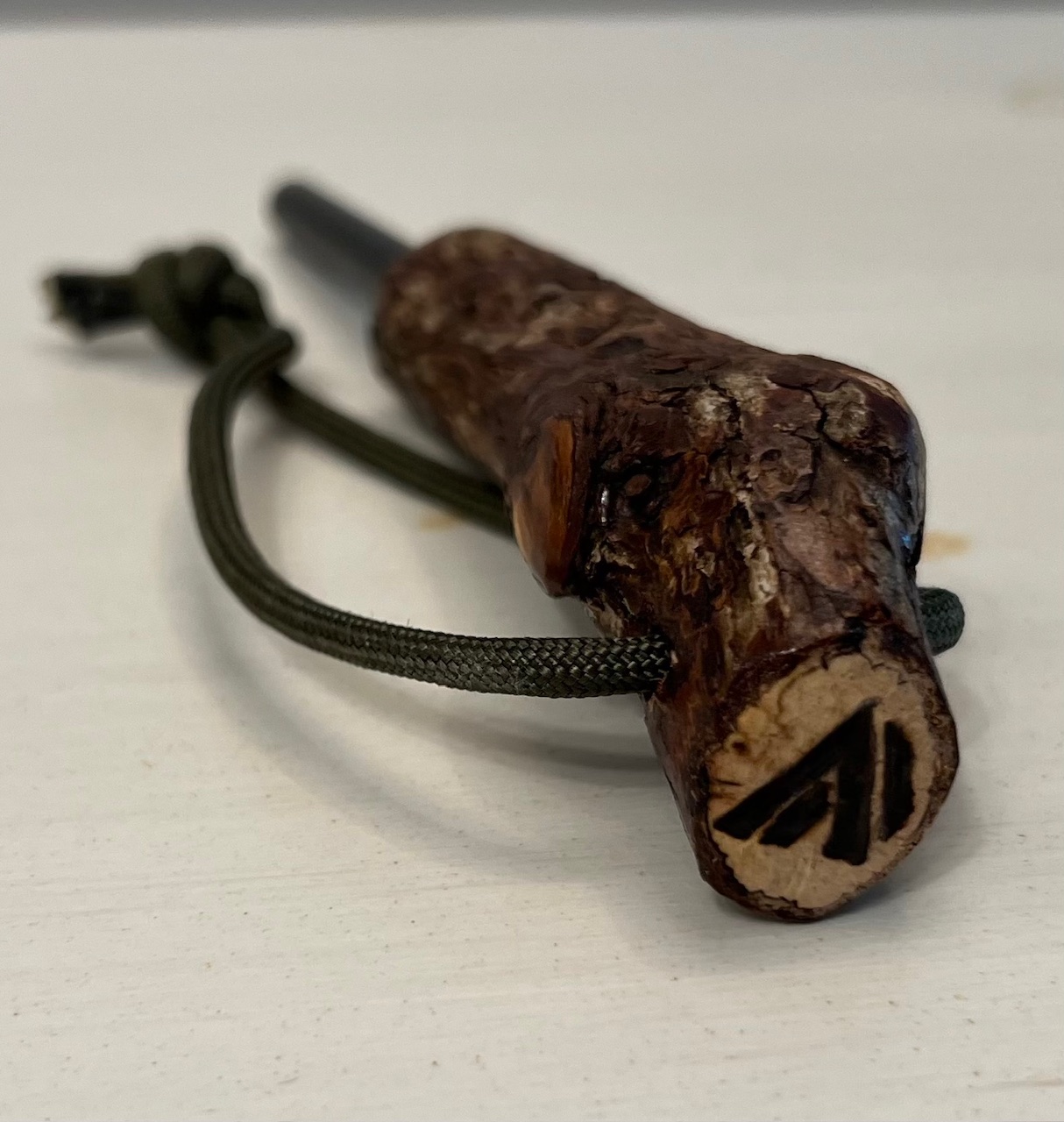 Alta Survival 3" Ferro Rod with (Small) Scrub Oak Handle 