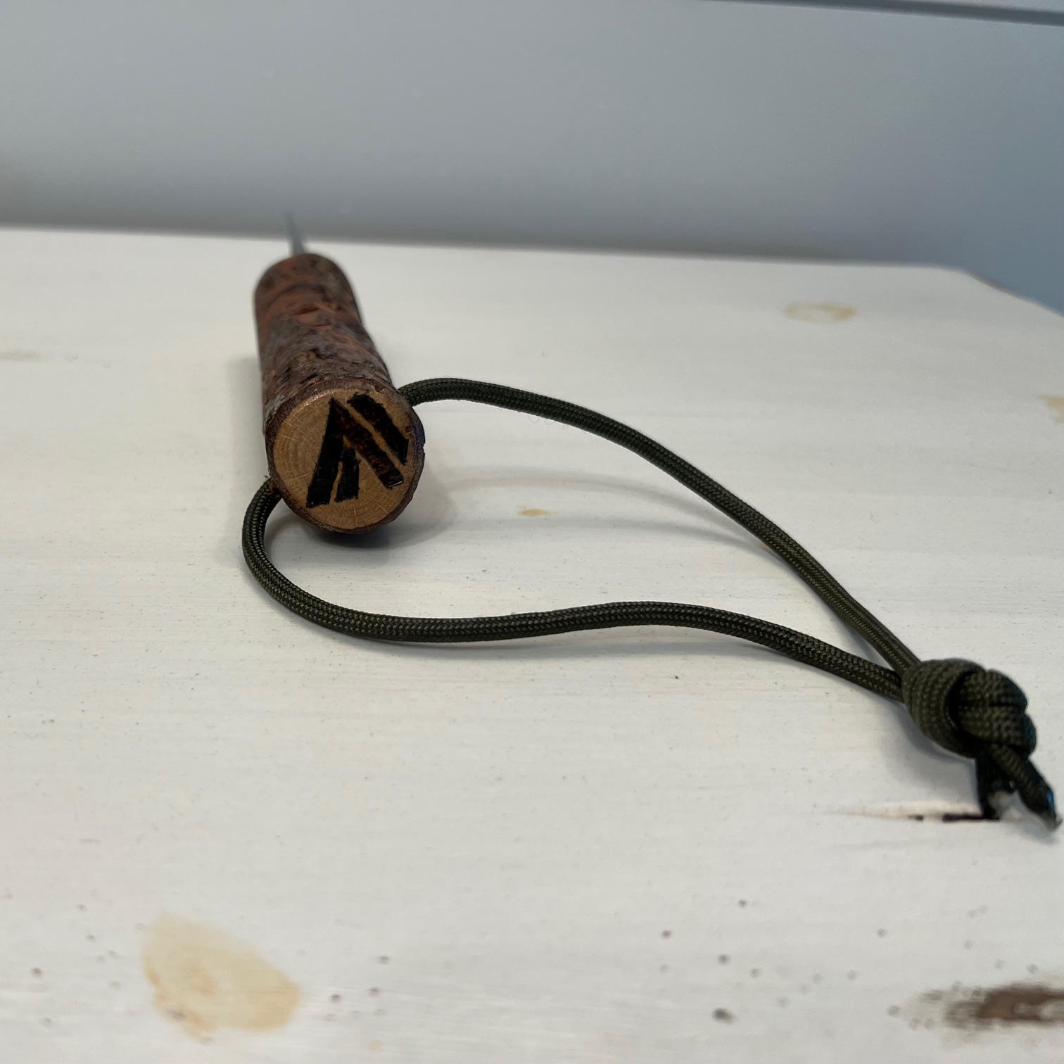 Alta Survival Stainless-Steel Striker with (Medium) Scrub Oak Handle