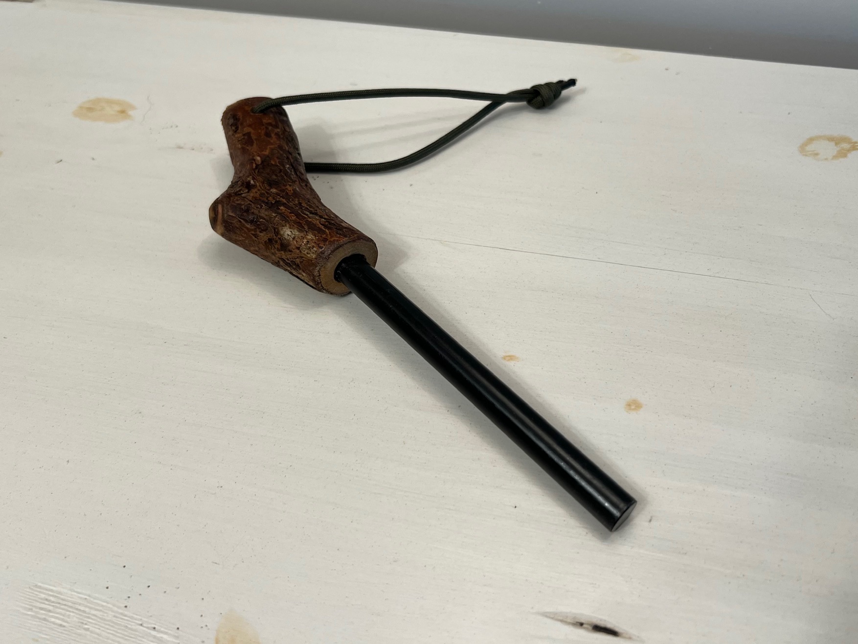 Alta Survival 6” Ferro Rod with (Standard) Scrub Oak Handle 