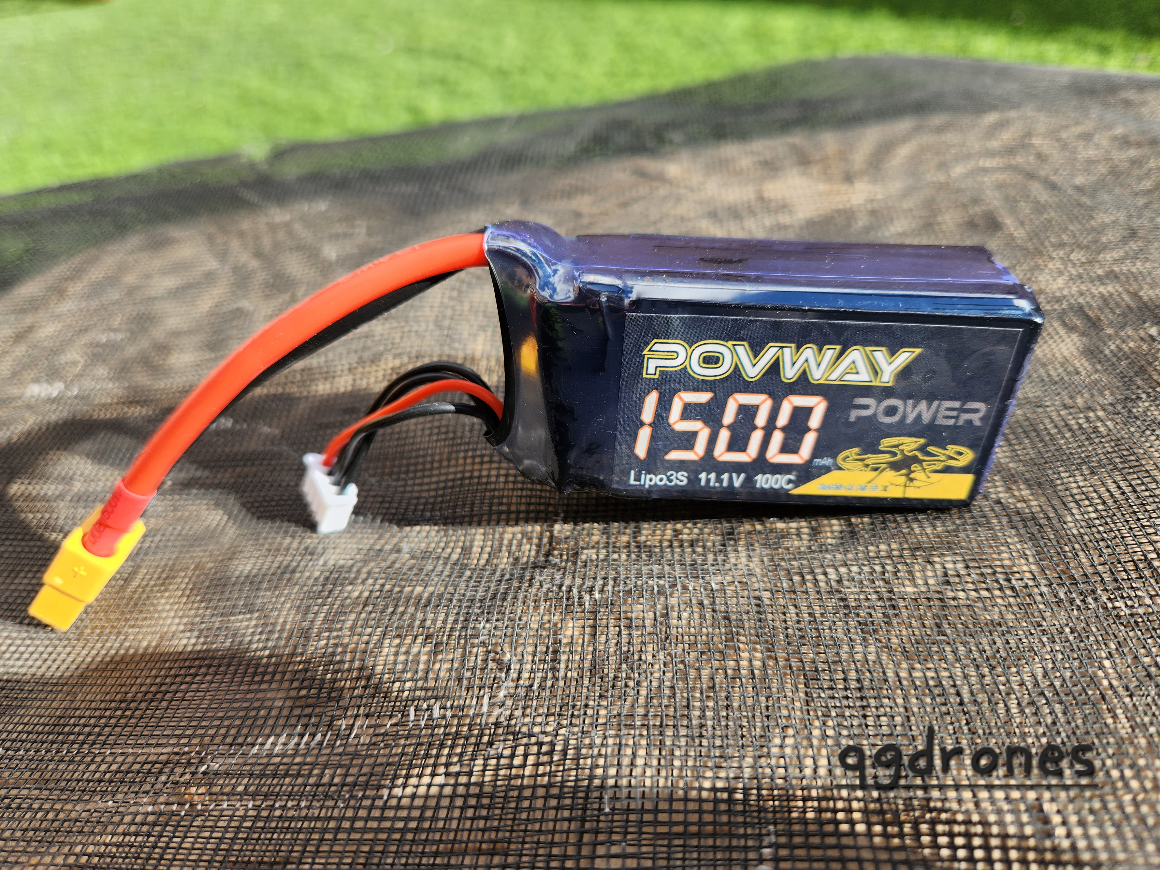 POVWAY 1500mAh 11.1V 100C 3S RC Lipo Battery