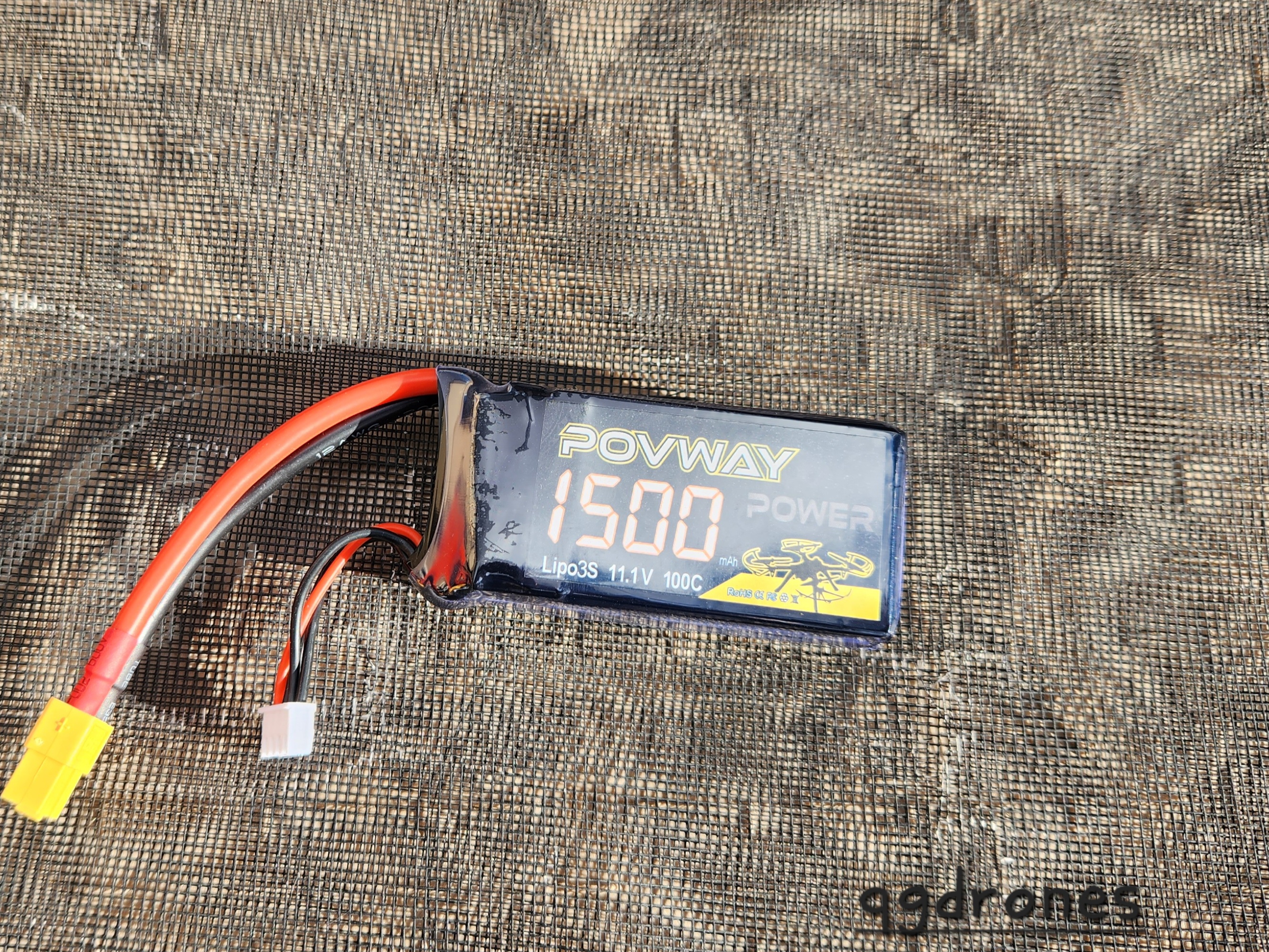 POVWAY 1500mAh 11.1V 100C 3S RC Lipo Battery