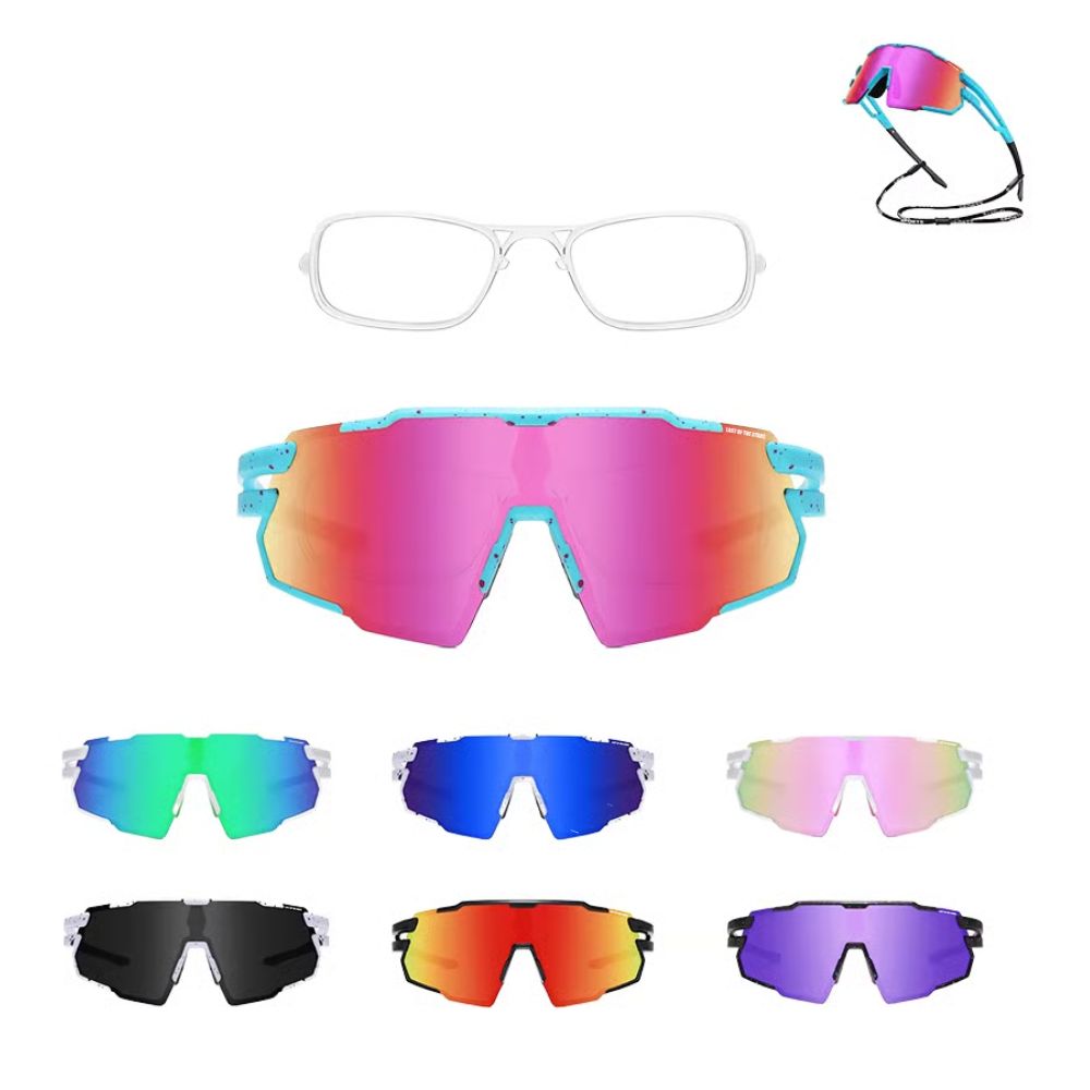 Photochromic MTB Cycling Glasses Men Women Outdoor Rimless Cycling Sun Glasses