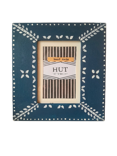 HAND PAINTED FOLK ART PICTURE FRAME