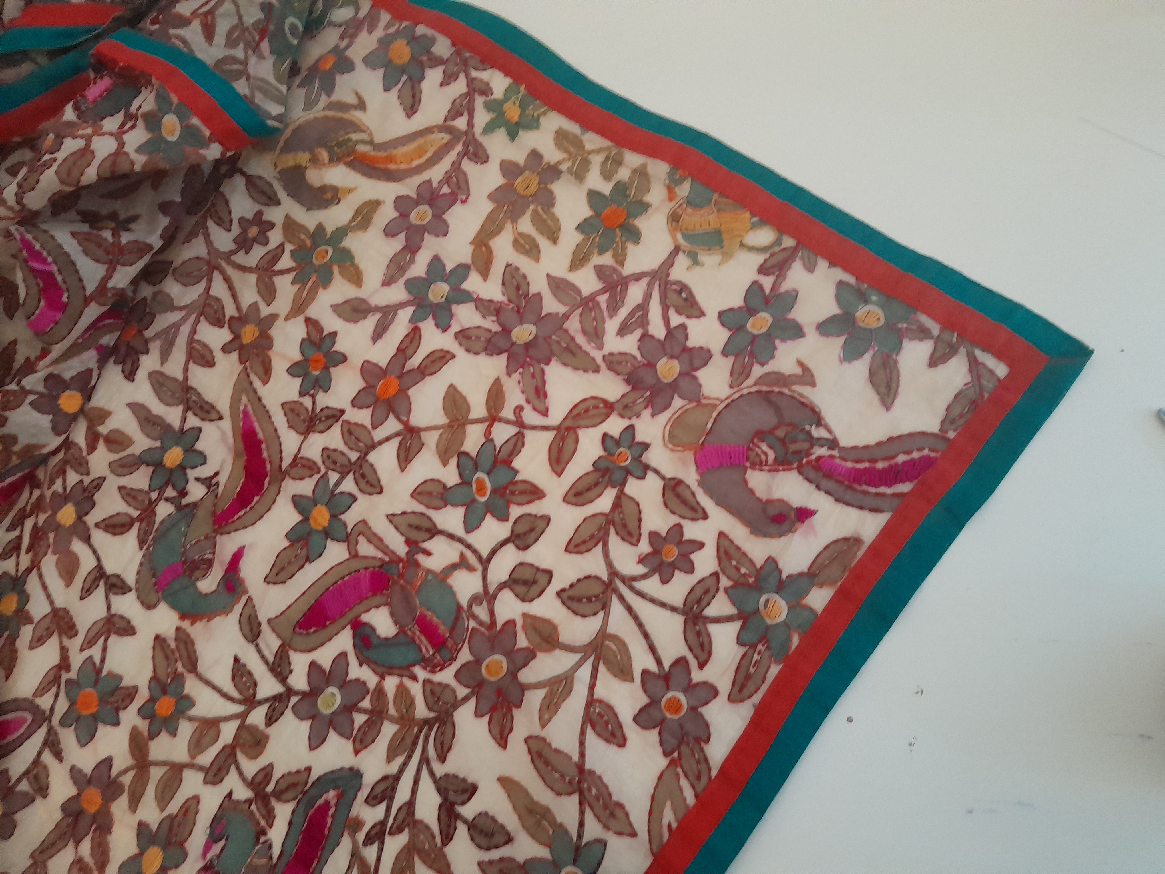 EMBROIDERED PANEL/CURTAIN/THROW