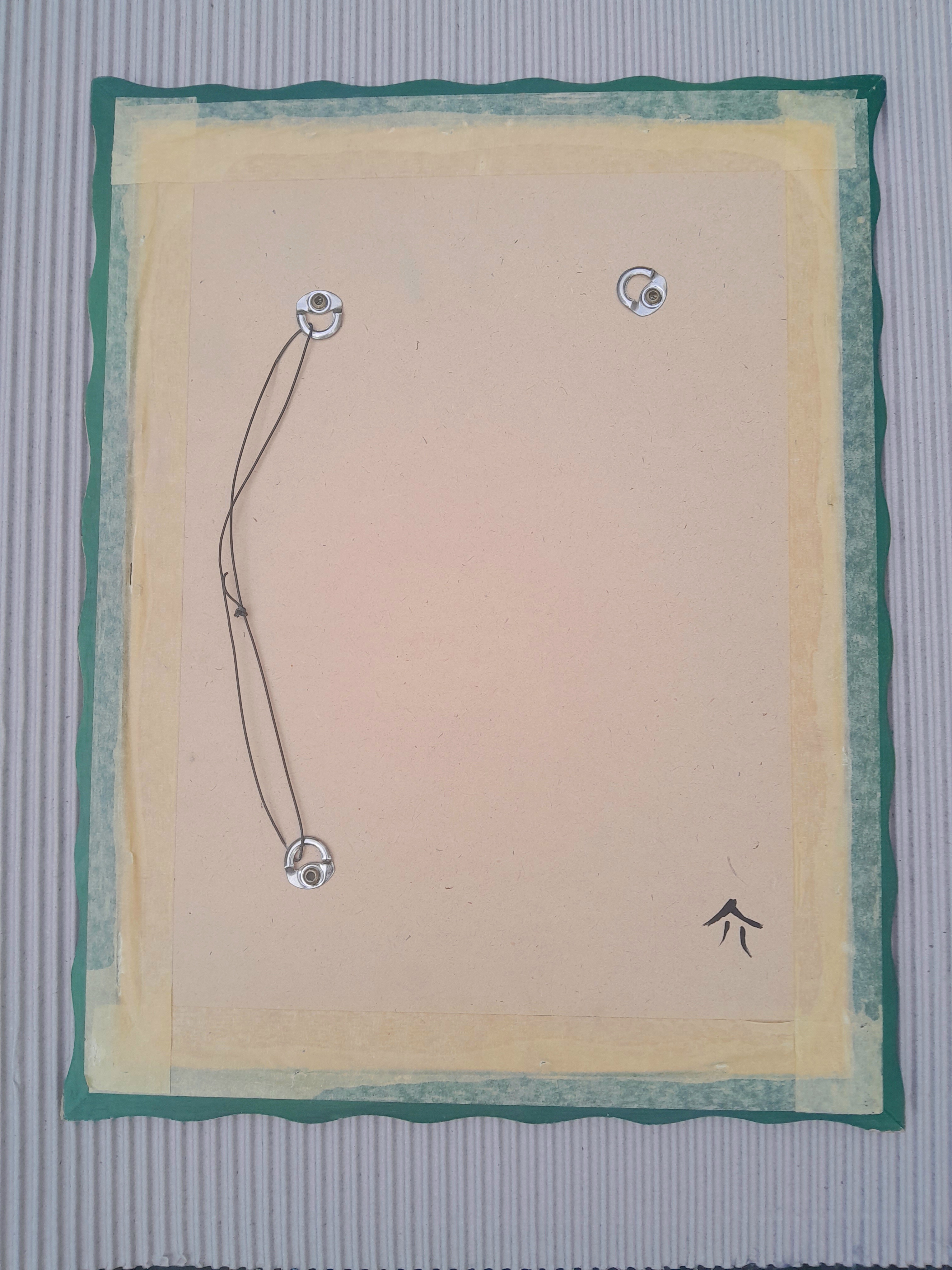 HAND PAINTED WAVY WALL MIRROR