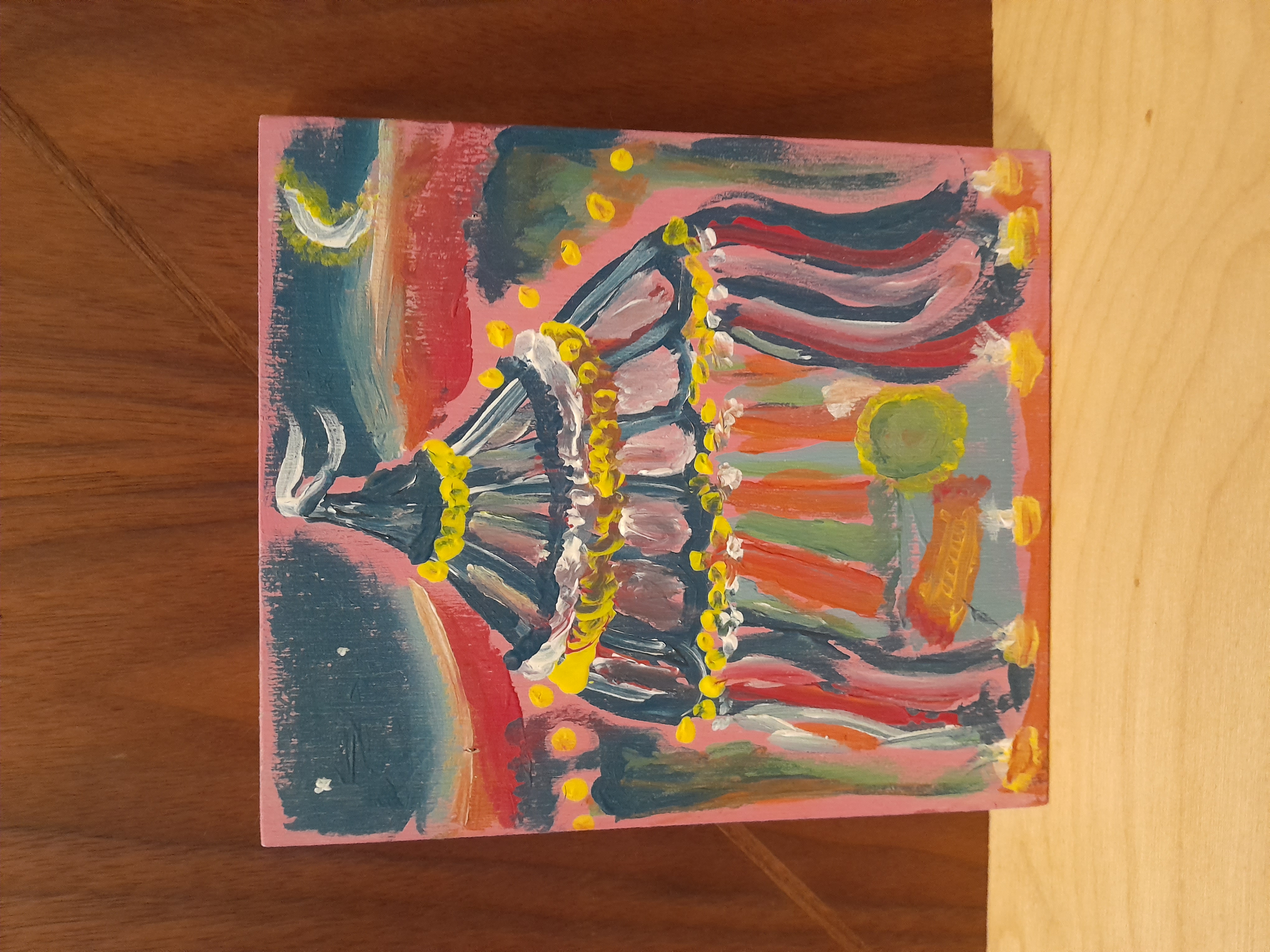 TENT orginal art, acrylic on board