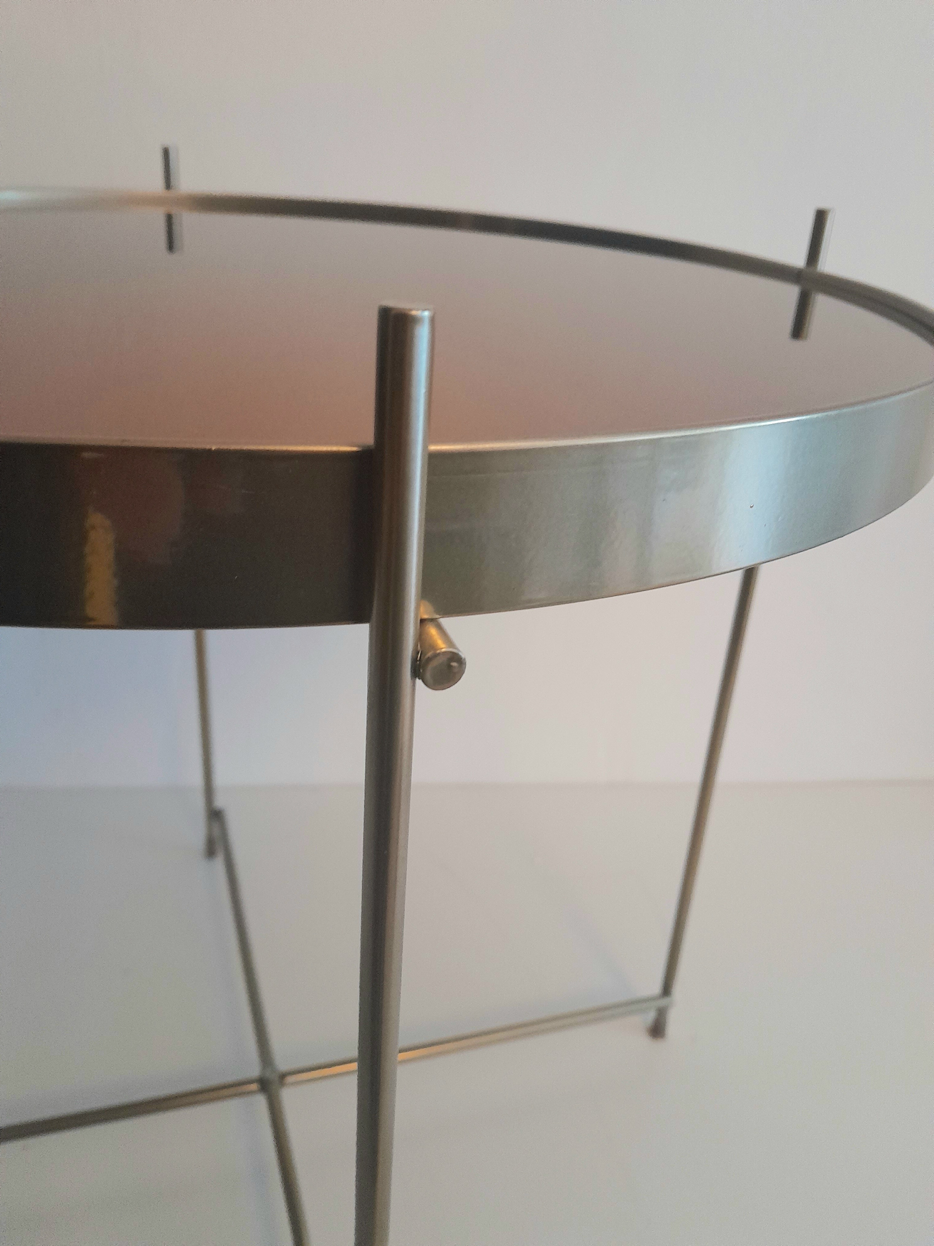 VINTAGE BRASS SIDE TABLE