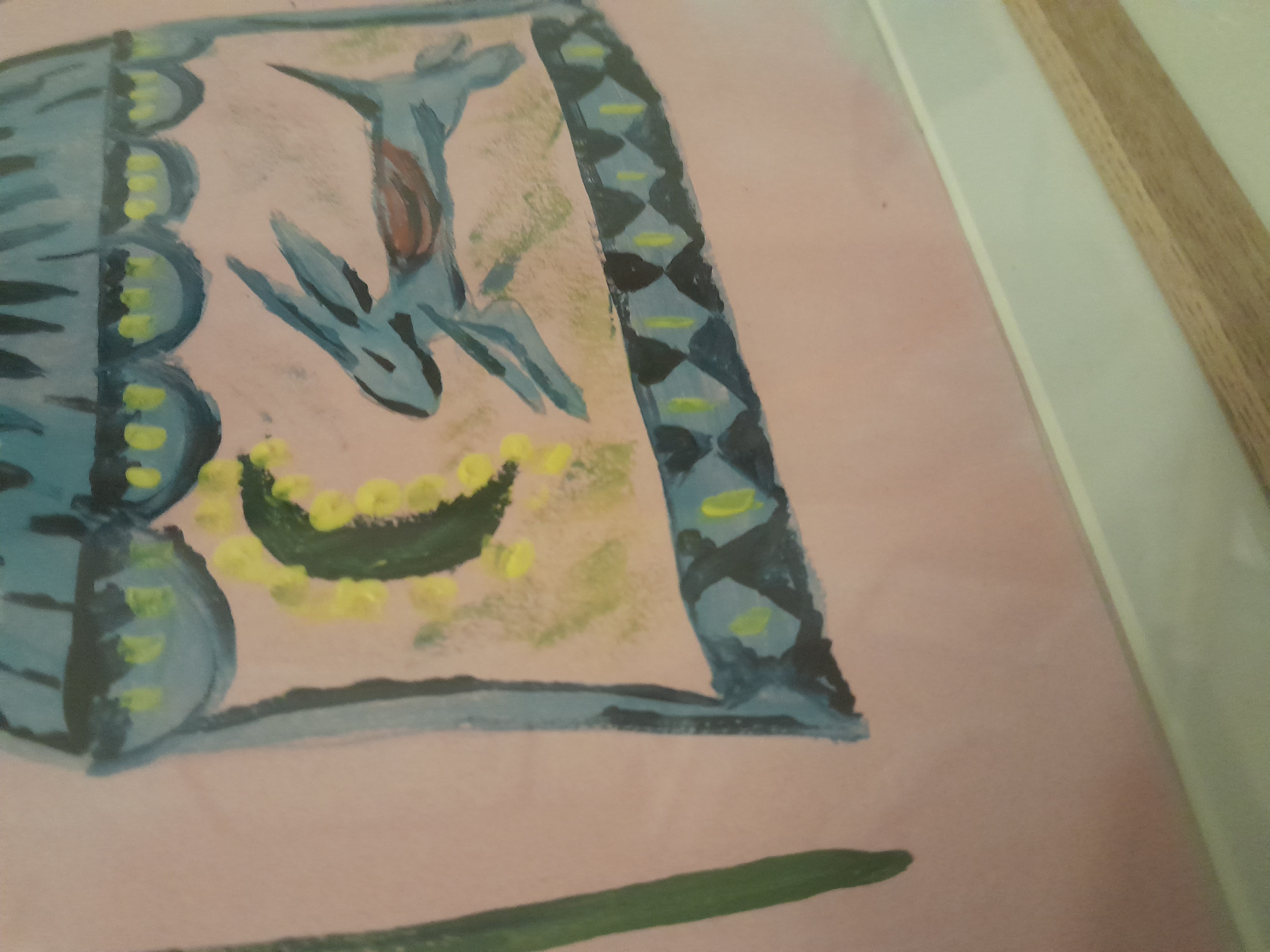 THE MIDNIGHT RABBIT Original art framed