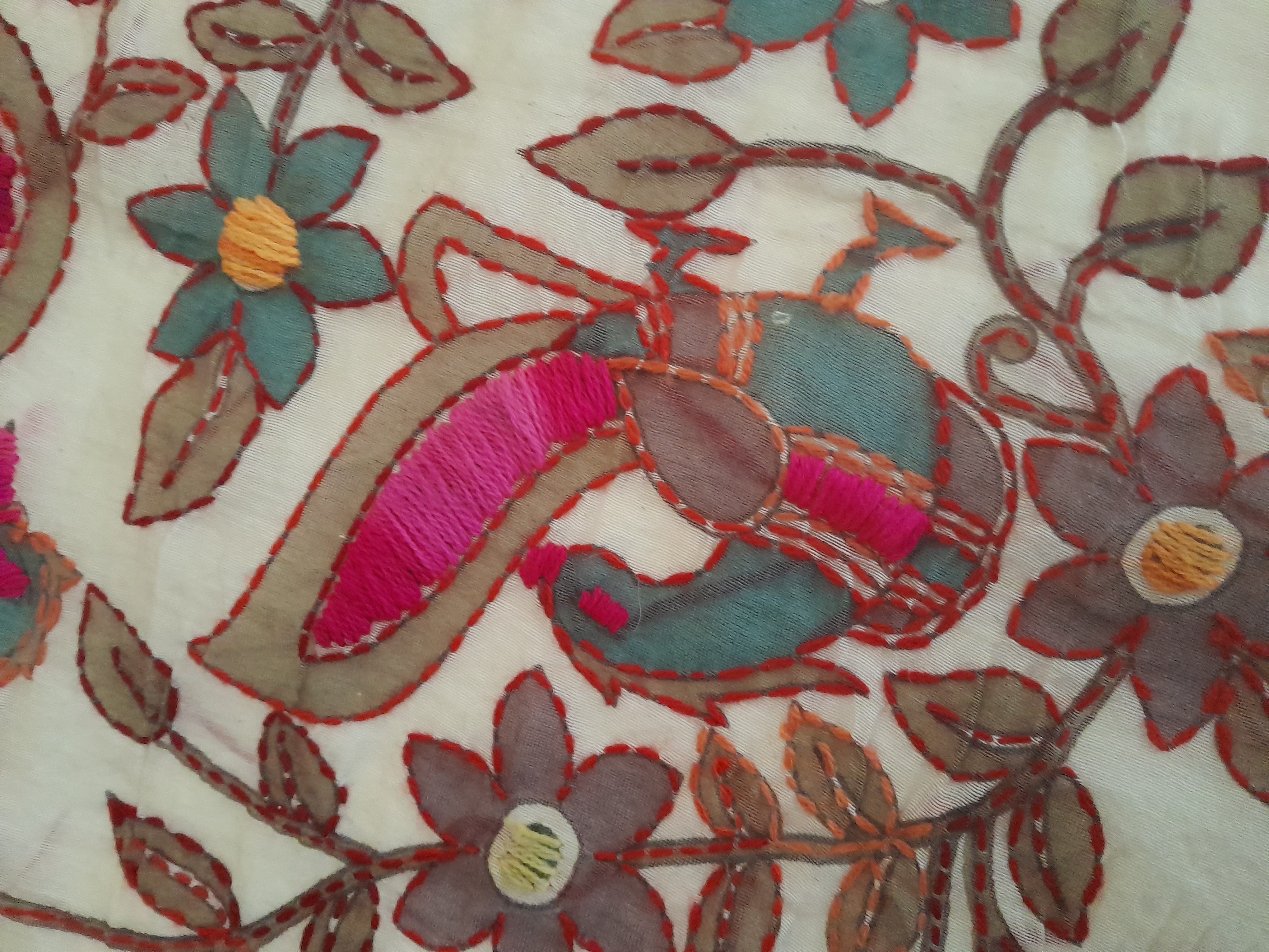 EMBROIDERED PANEL/CURTAIN/THROW