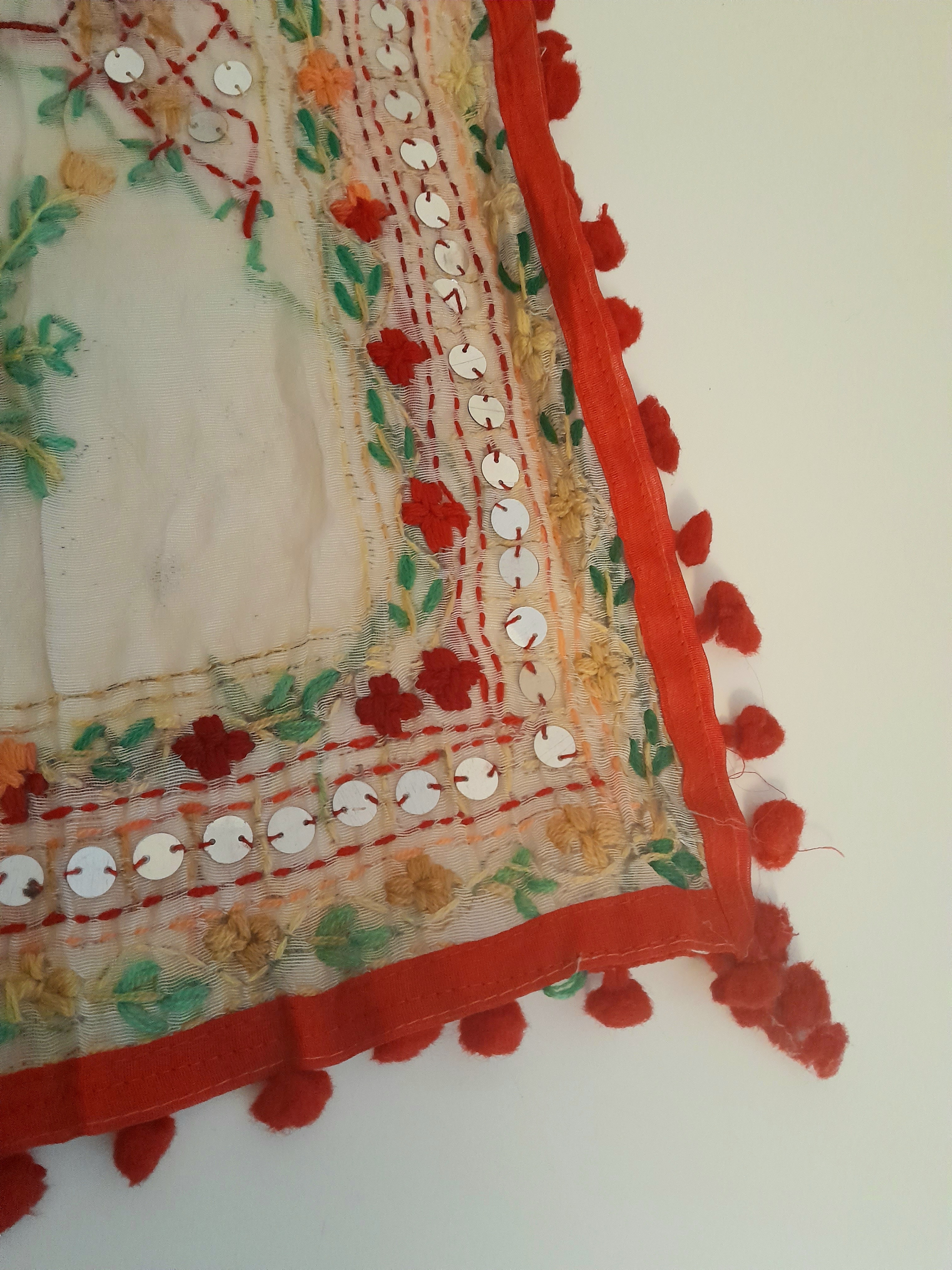 EMBROIDERED PANEL/CURTAIN/THROW