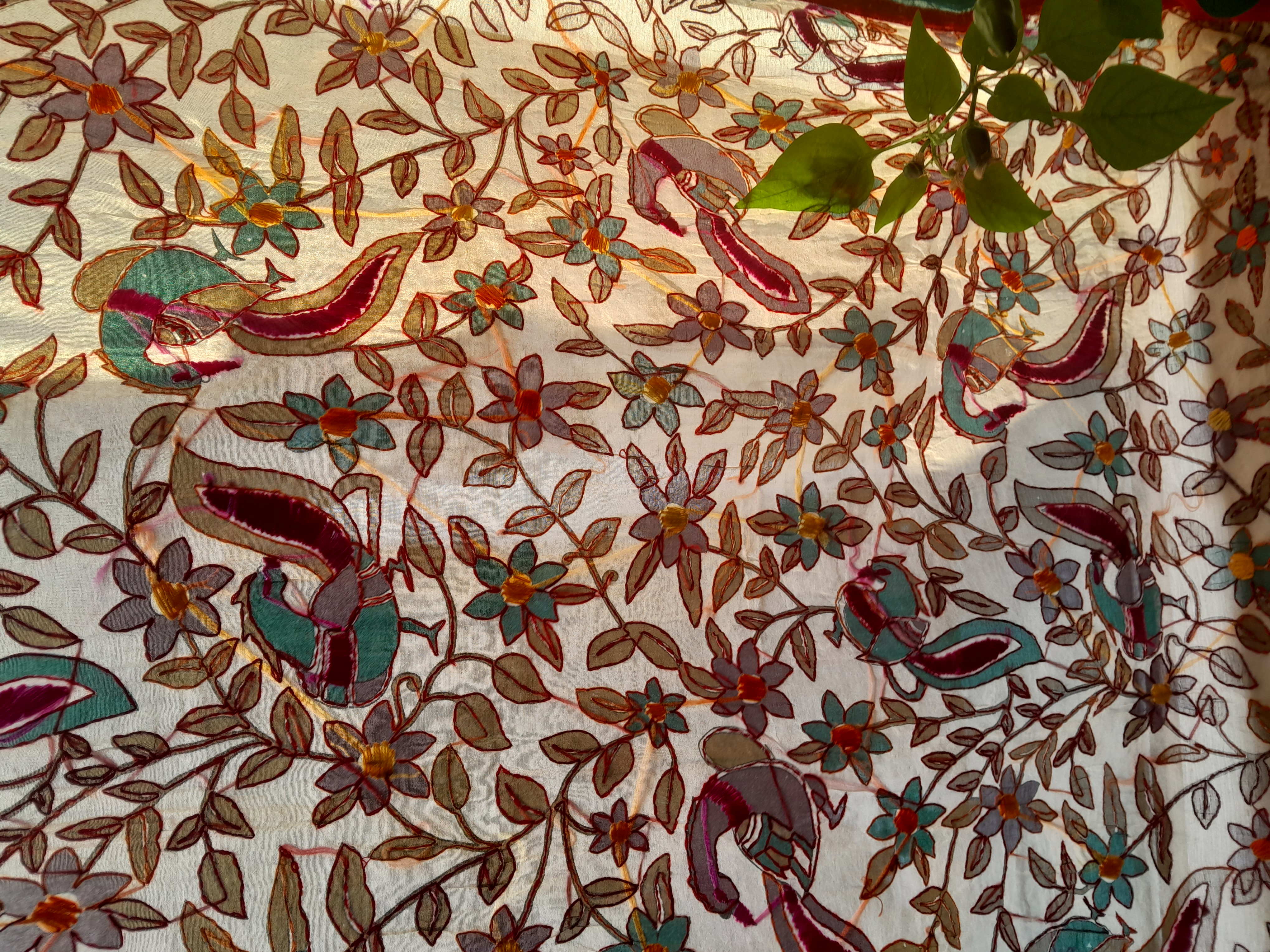 EMBROIDERED PANEL/CURTAIN/THROW