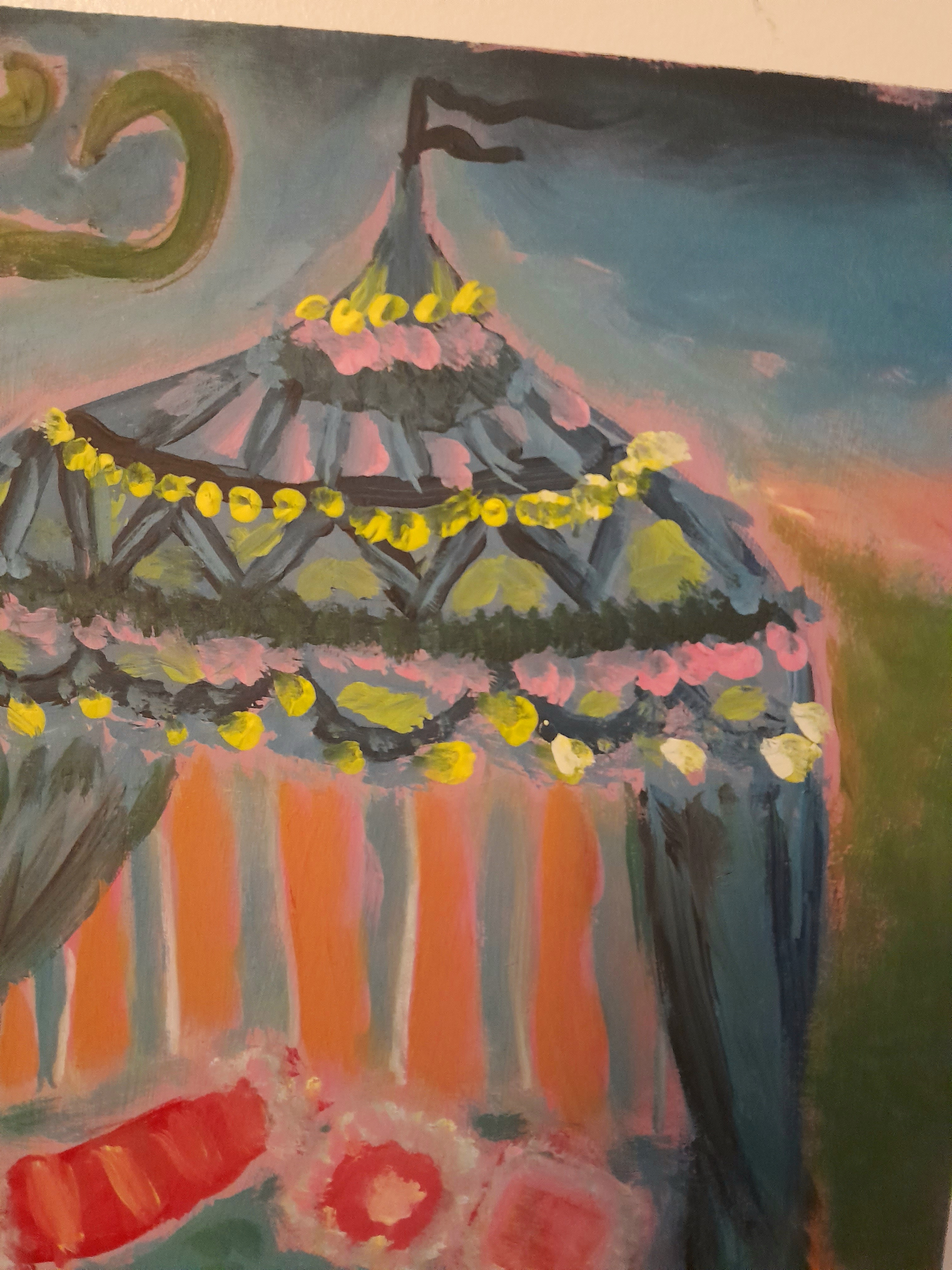 BLUE TENT Original art