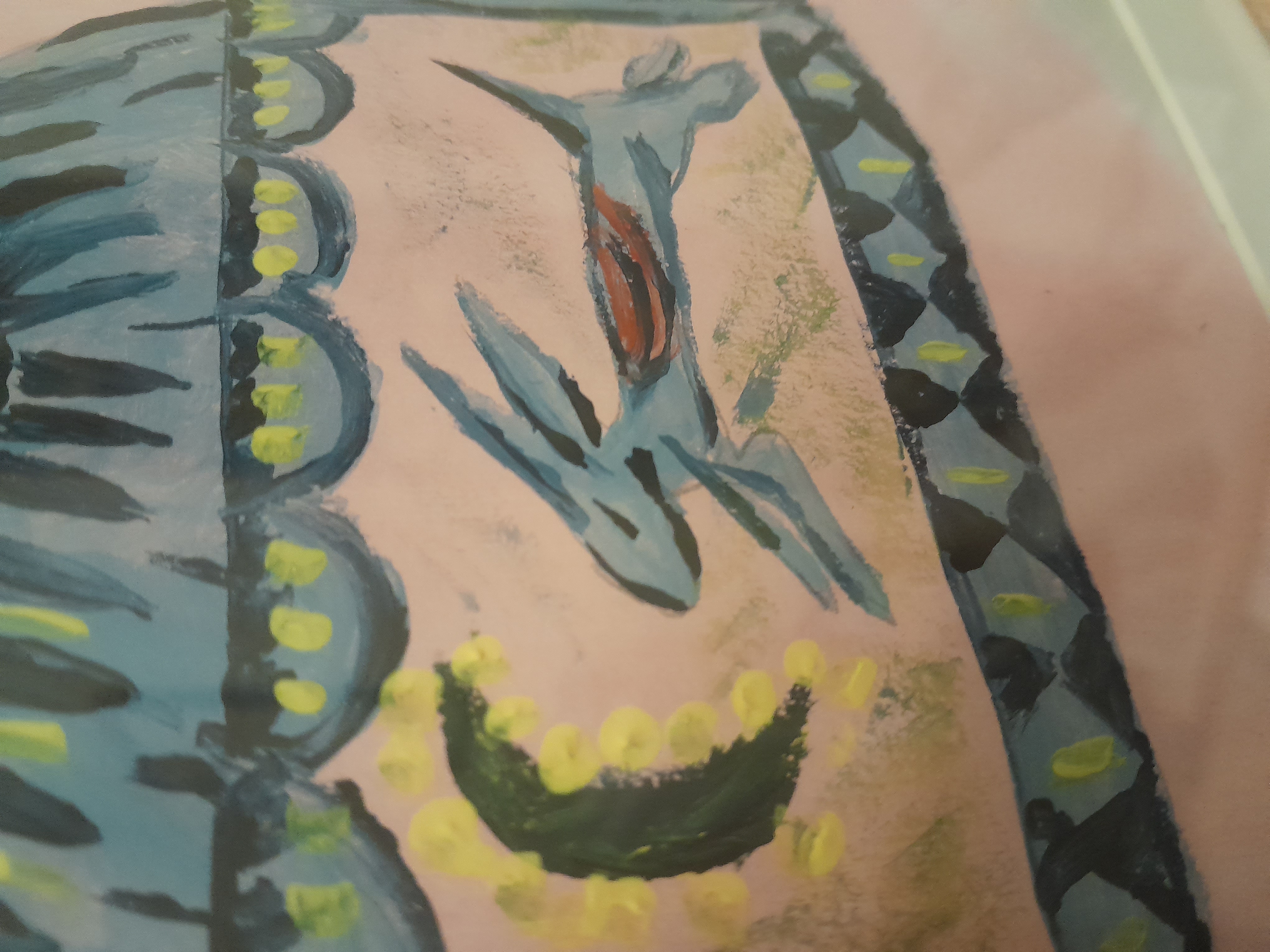 THE MIDNIGHT RABBIT Original art framed