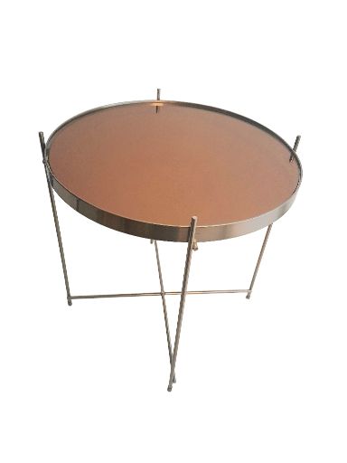 VINTAGE BRASS SIDE TABLE