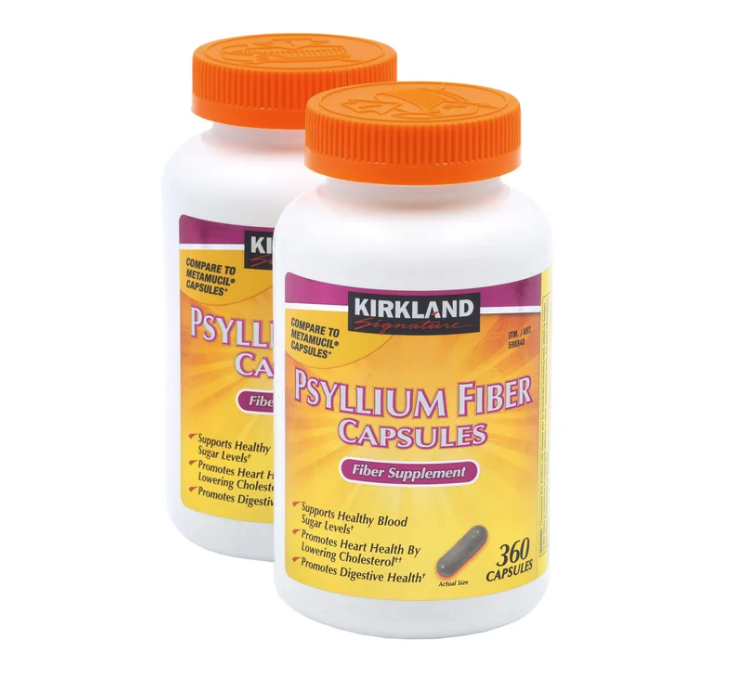 Kirkland Psyllium Fiber Capsules (720 Total Capsules)
