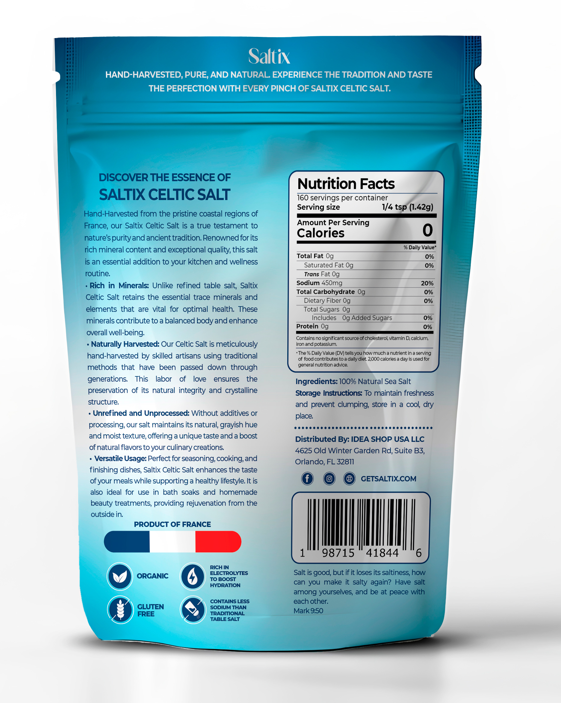 Saltix Celtic Sea Salt 100% Natural
