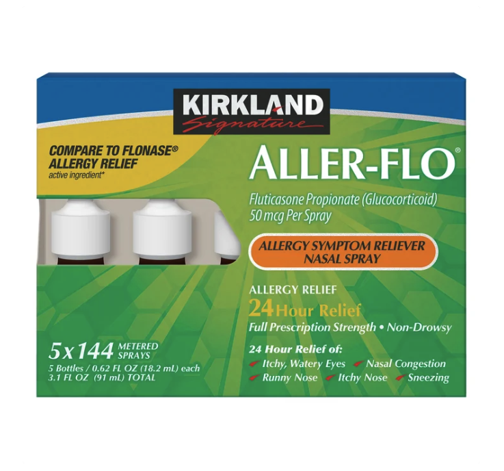 Kirkland Signature Aller-Flo Nasal Spray fluticasone propionate (5 Bottles)