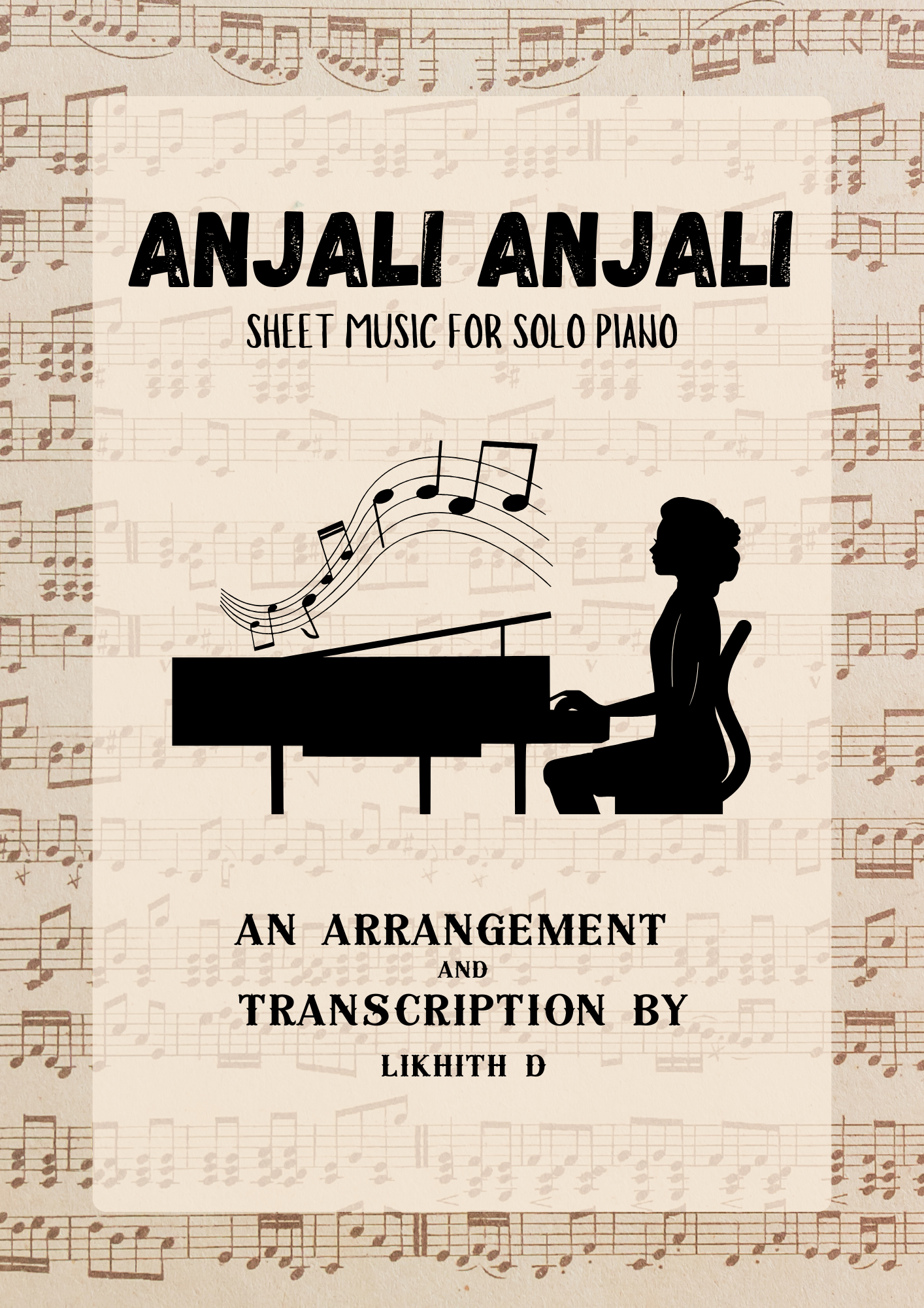 ARR - Anjali Anjali (Duet), Piano Solo