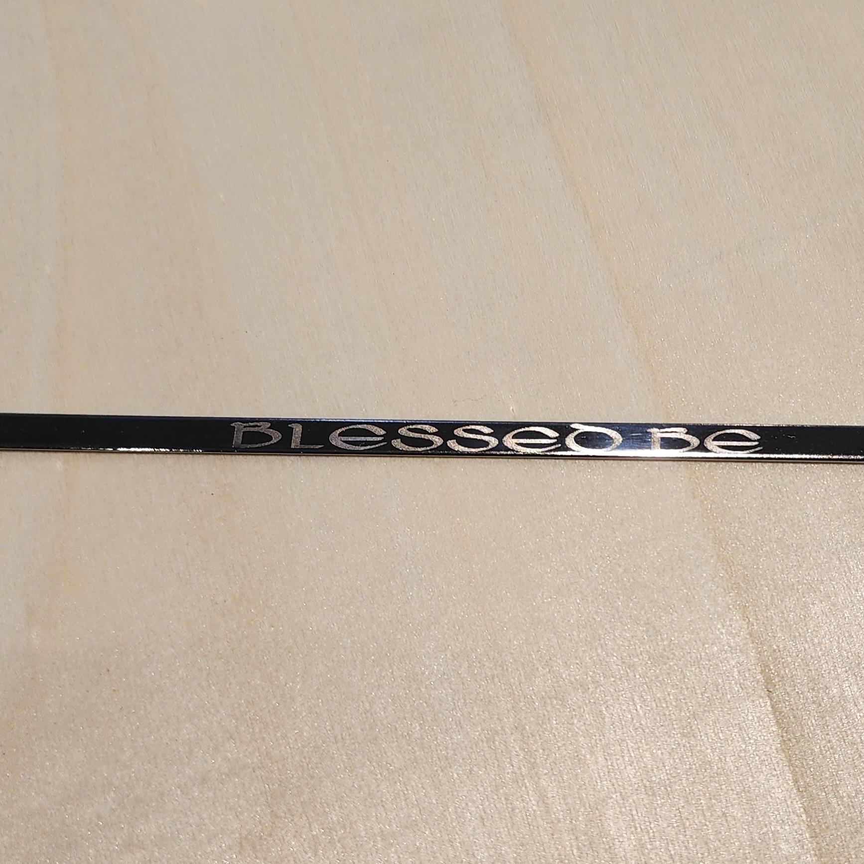 Blessed Be 6" Stainless Steel Bangle