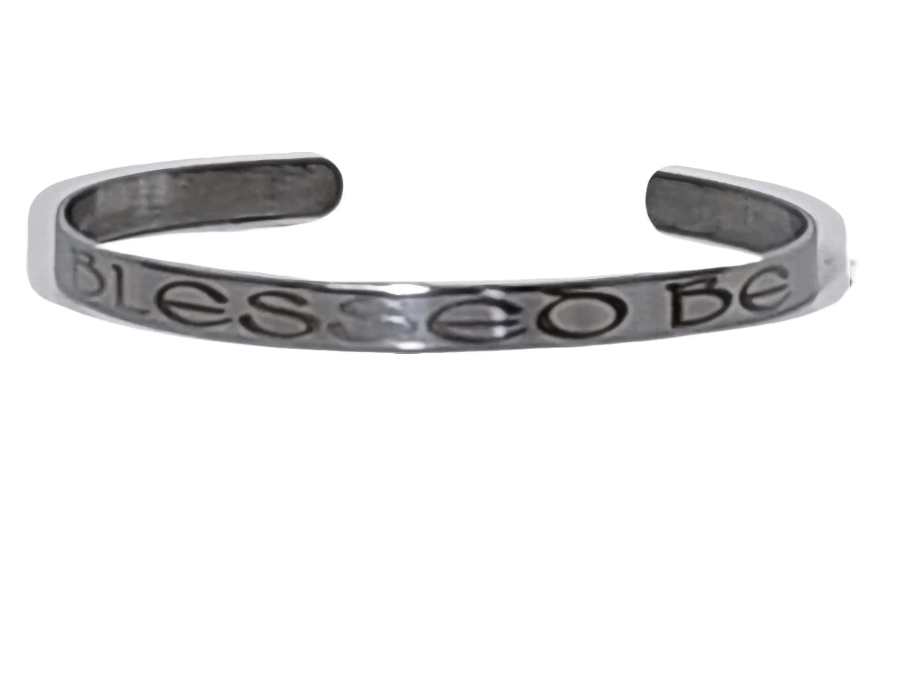 Blessed Be 6" Stainless Steel Bangle