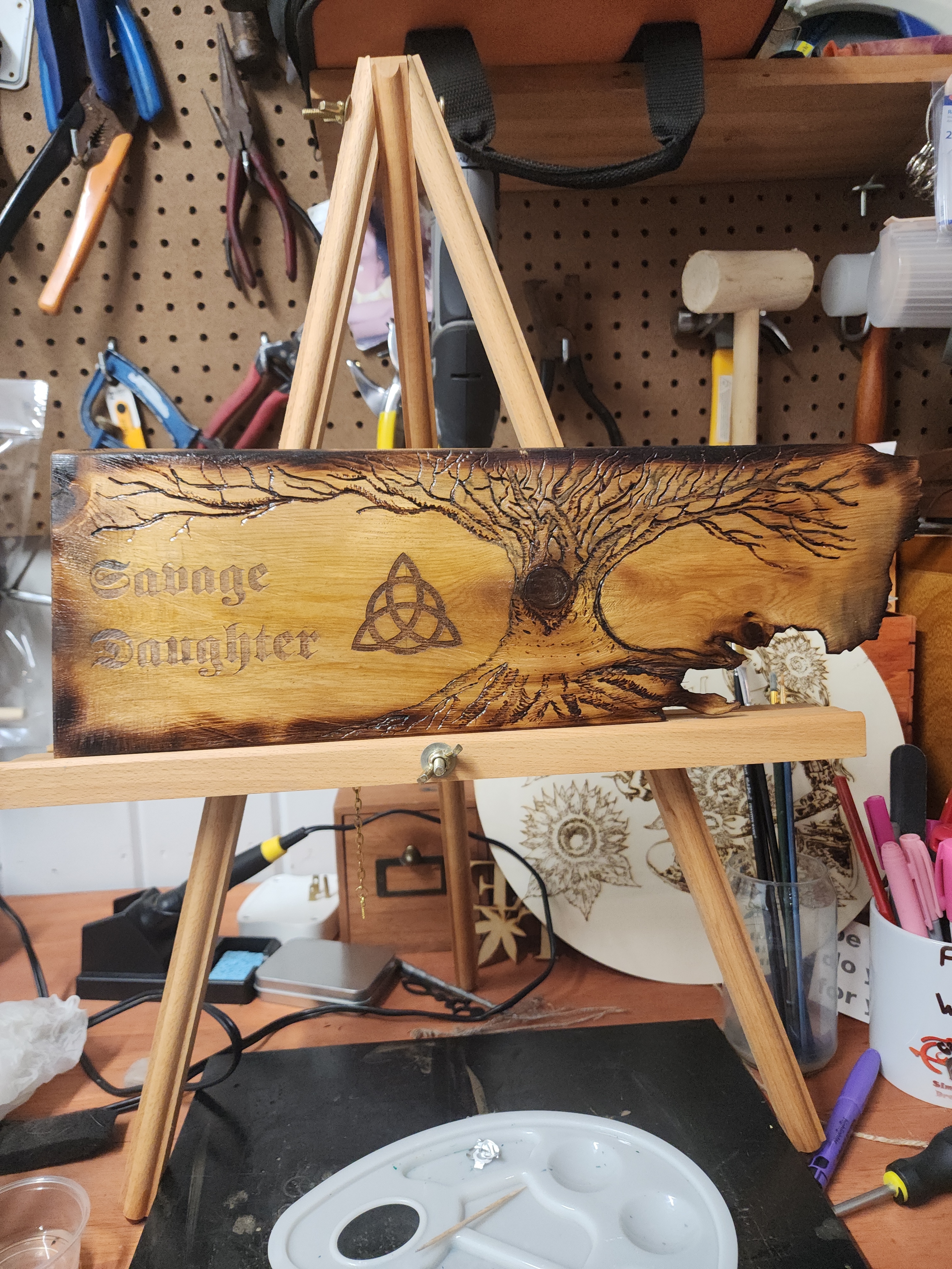 Savage Daughter Cedar Altar Board
