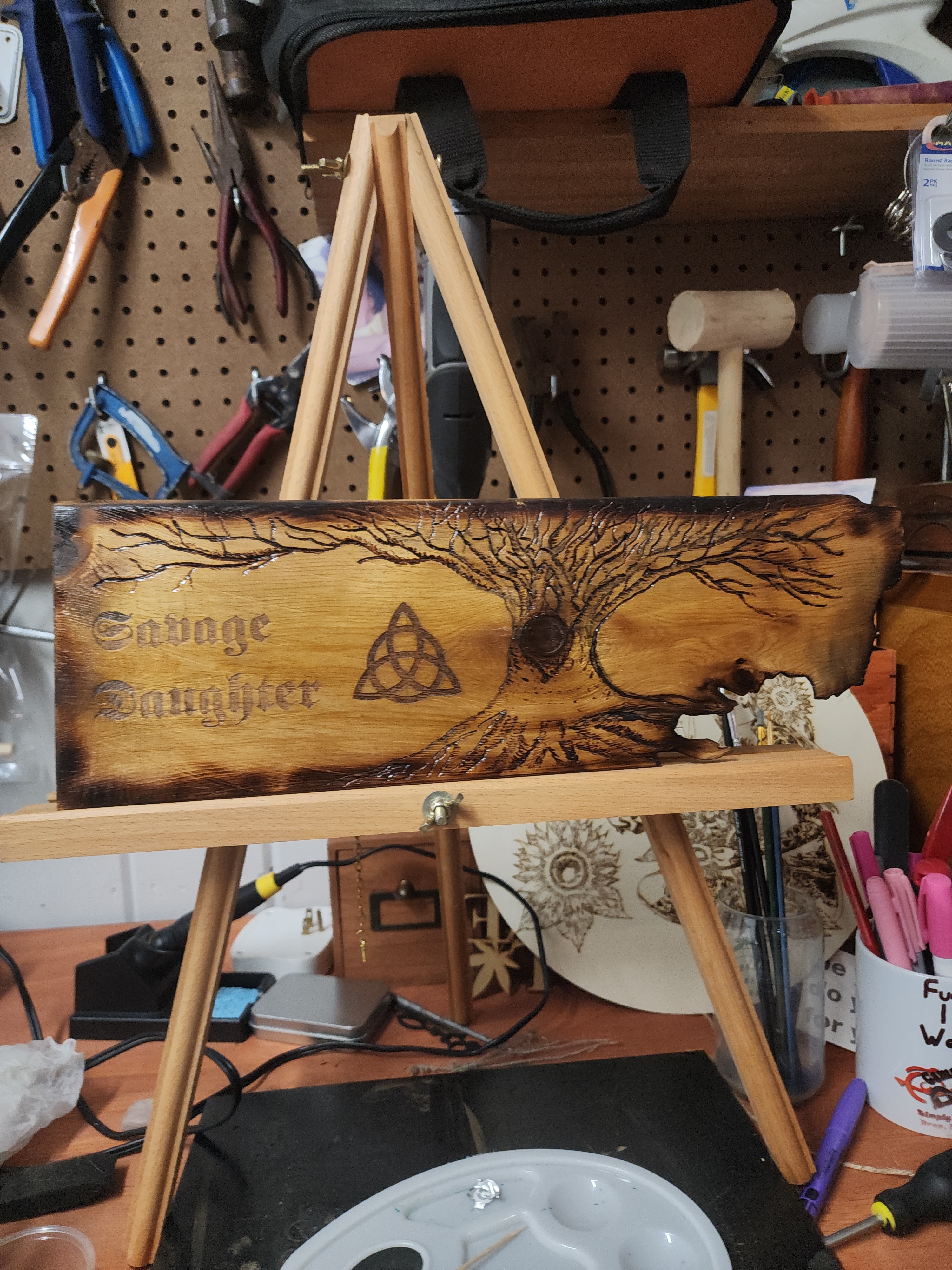 Savage Daughter Cedar Altar Board