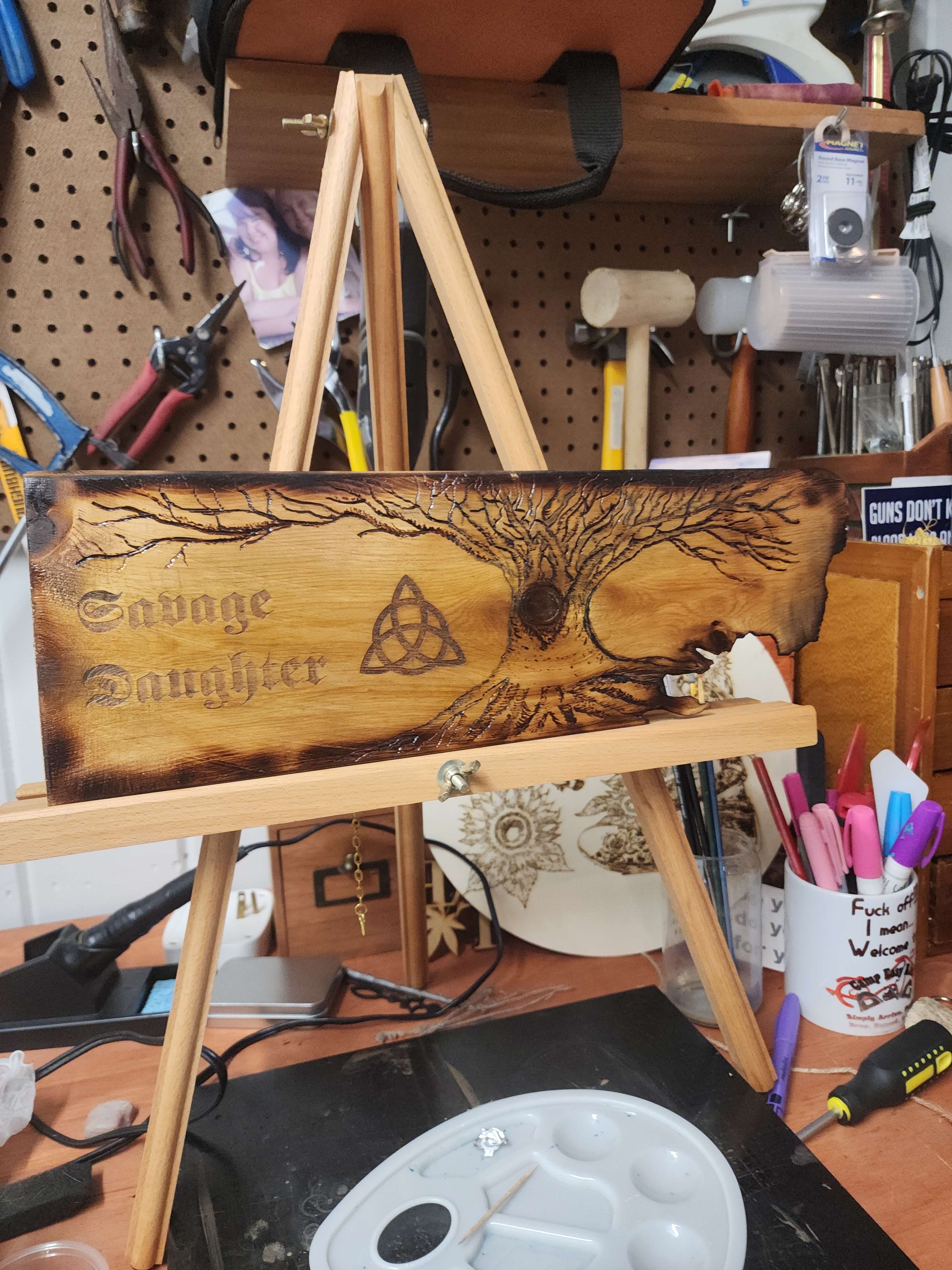 Savage Daughter Cedar Altar Board