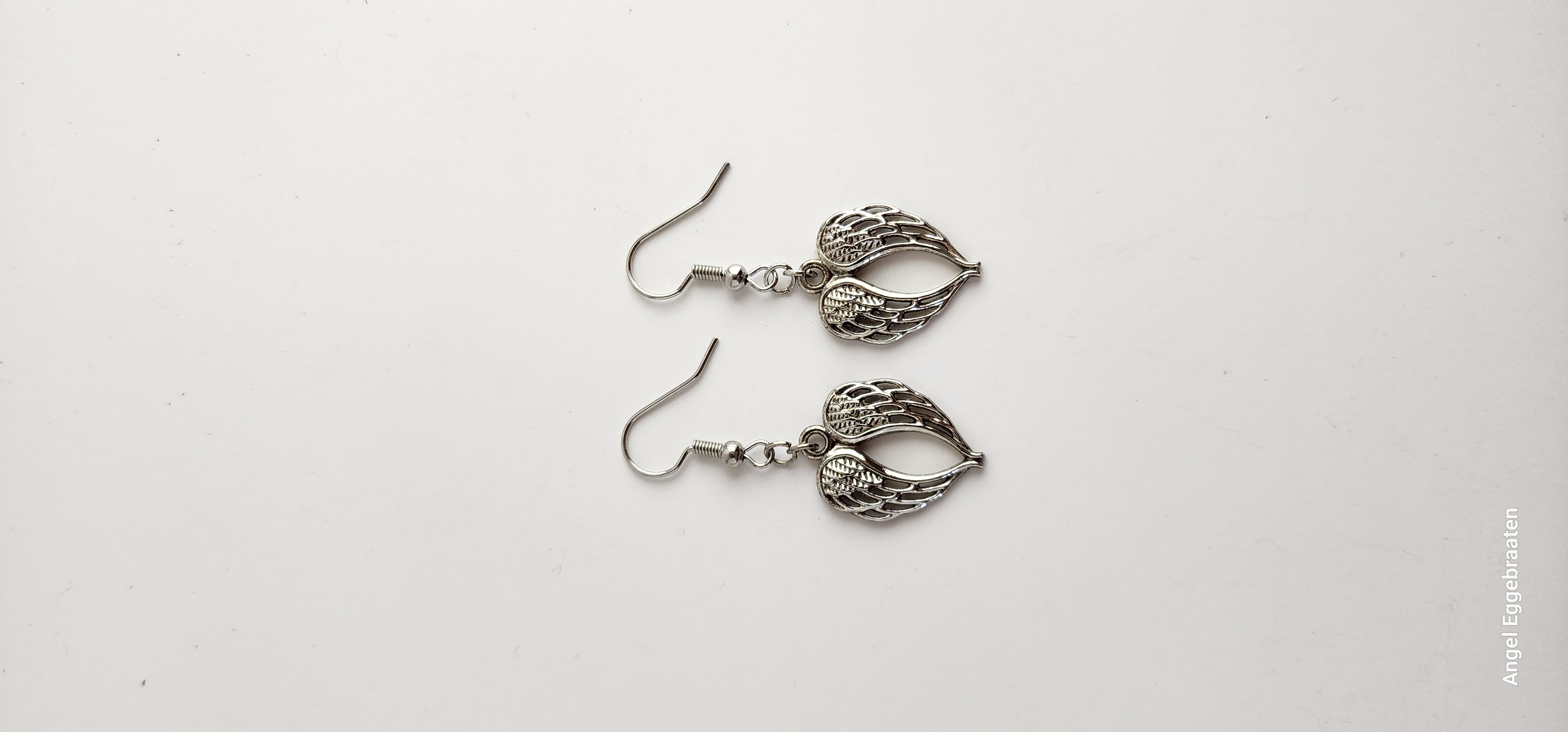 Angel Wing French Hook Earrings